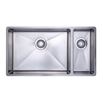 Vellamo Designer 1.5 Bowl Inset/Undermount Stainless Steel Kitchen Sink & Waste Kit with Left Hand Main Bowl - 800 x 440mm