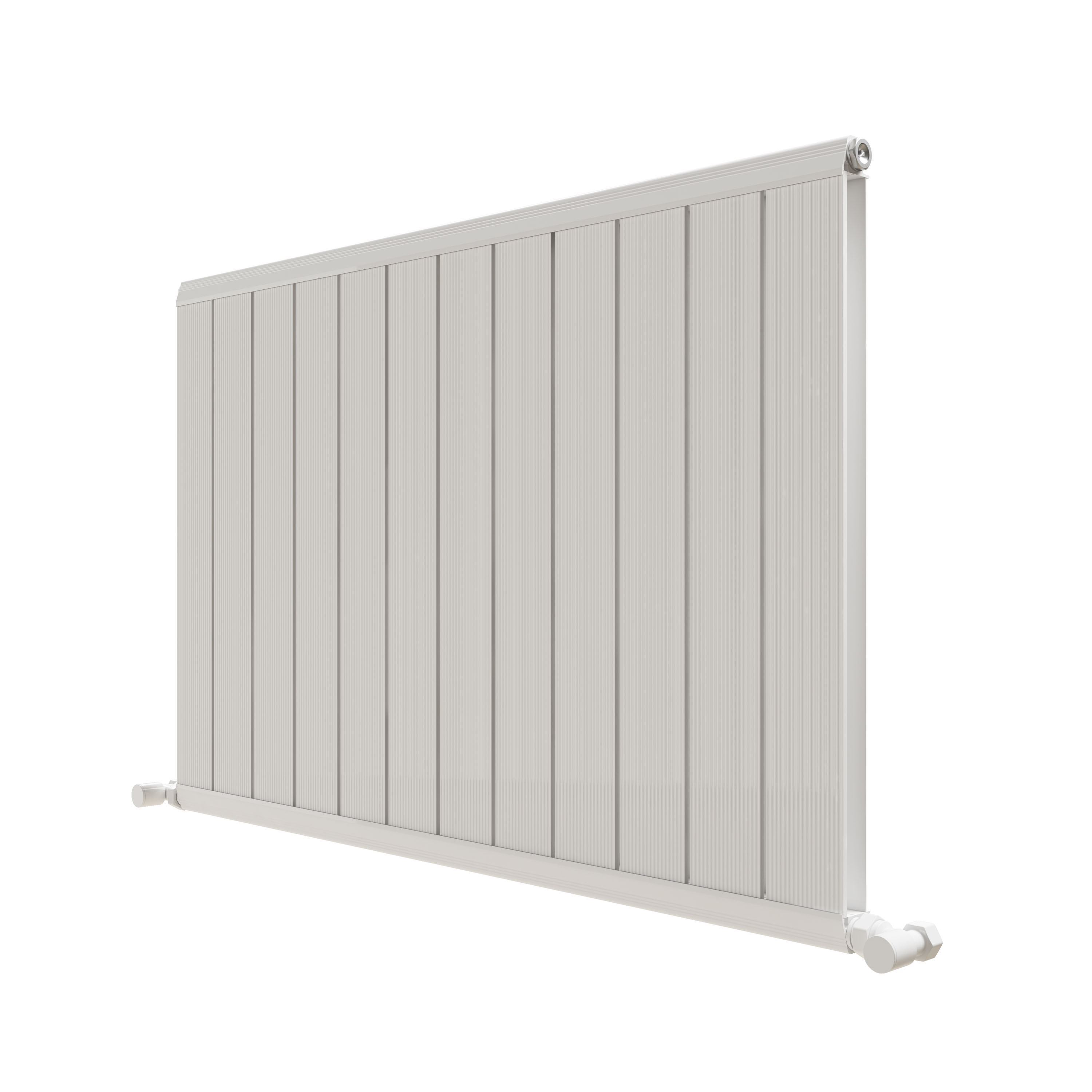 Carisa Elite Flat Panel Textured Horizontal Aluminium Radiator