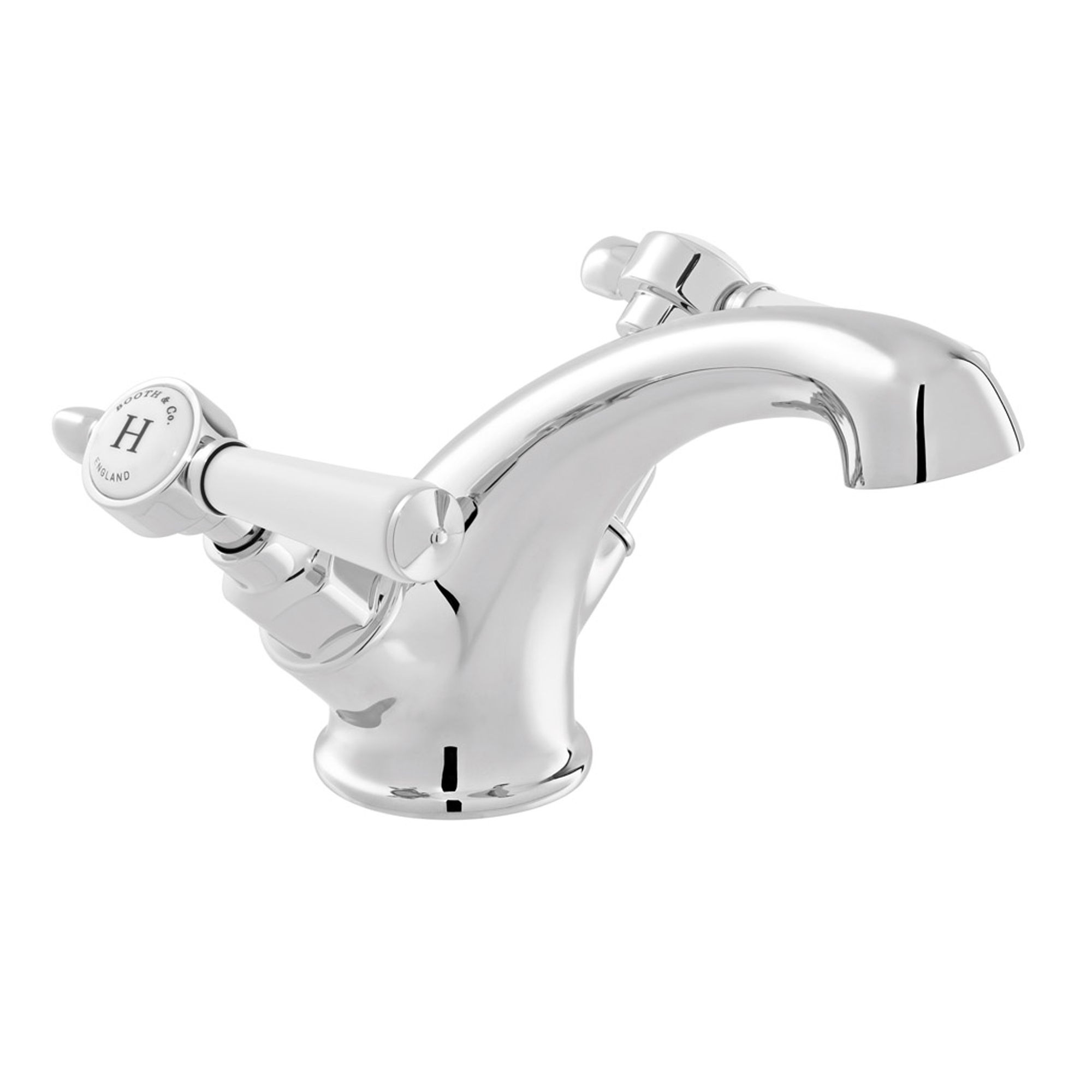 Booth & Co Axbridge Traditional Lever Mono Basin Mixer Tap with Optional Waste