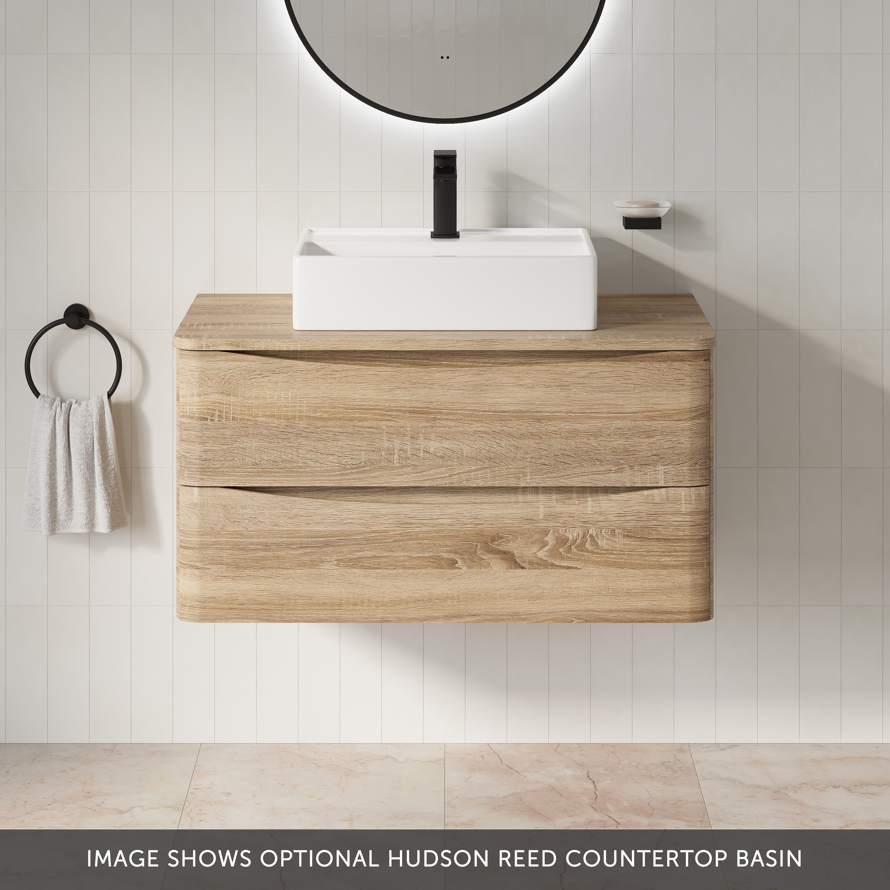 Harbour Origin 900mm Wall Mounted Vanity Unit & Countertop
