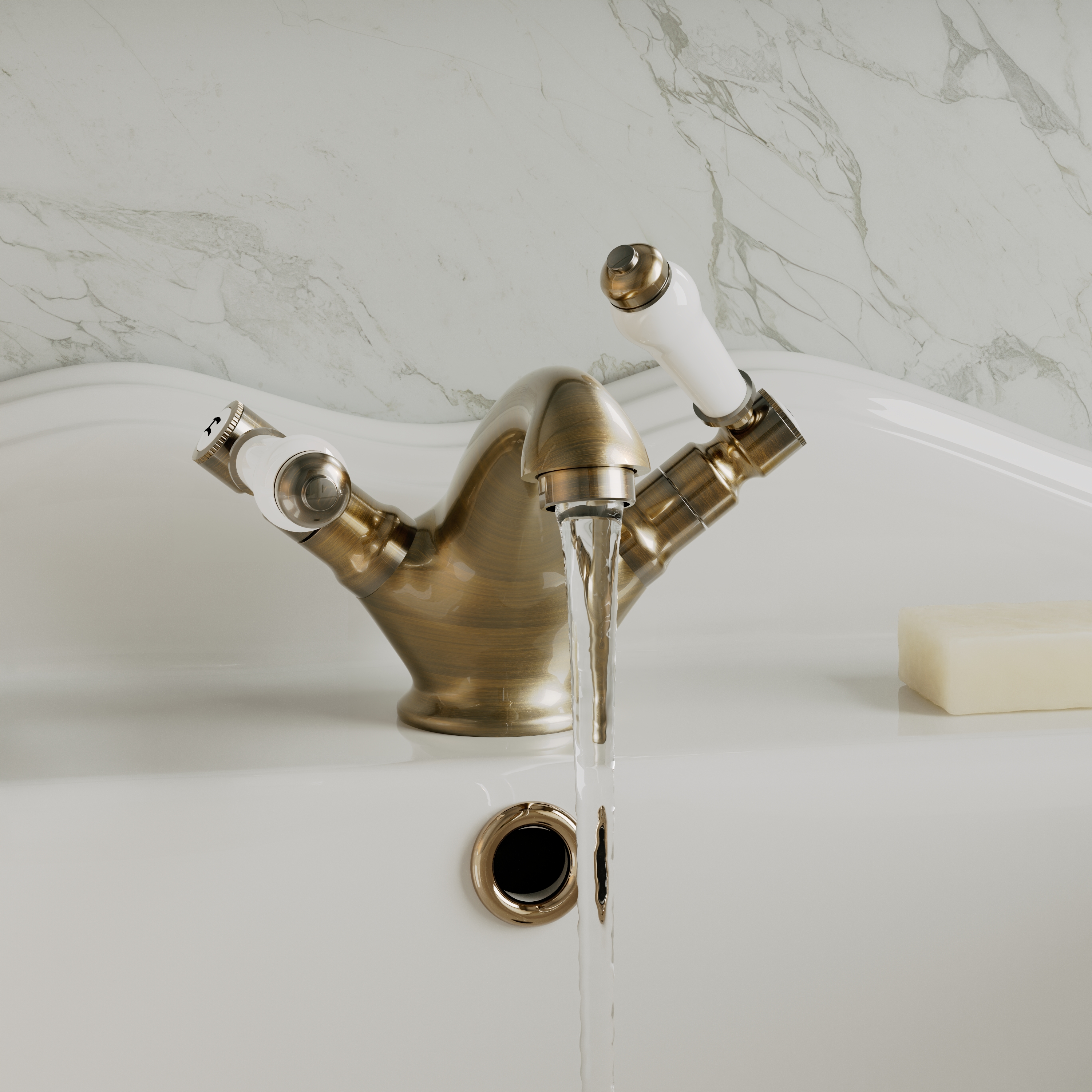 Butler & Rose Eliza Lever Mono Basin Mixer Tap & Waste