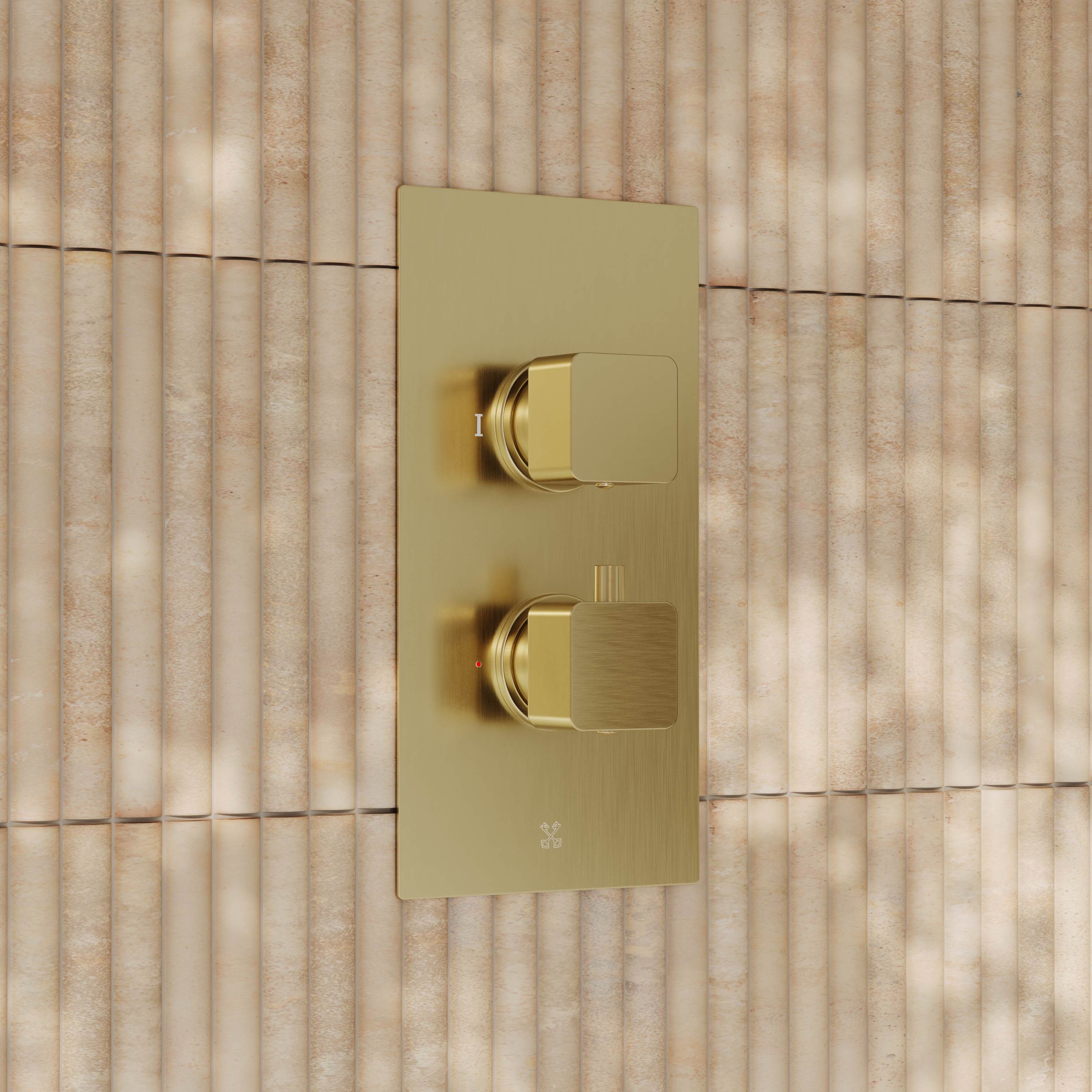 Core Portrait 1 Outlet Concealed Valve & Fixed Wall Mounted Square Shower Head