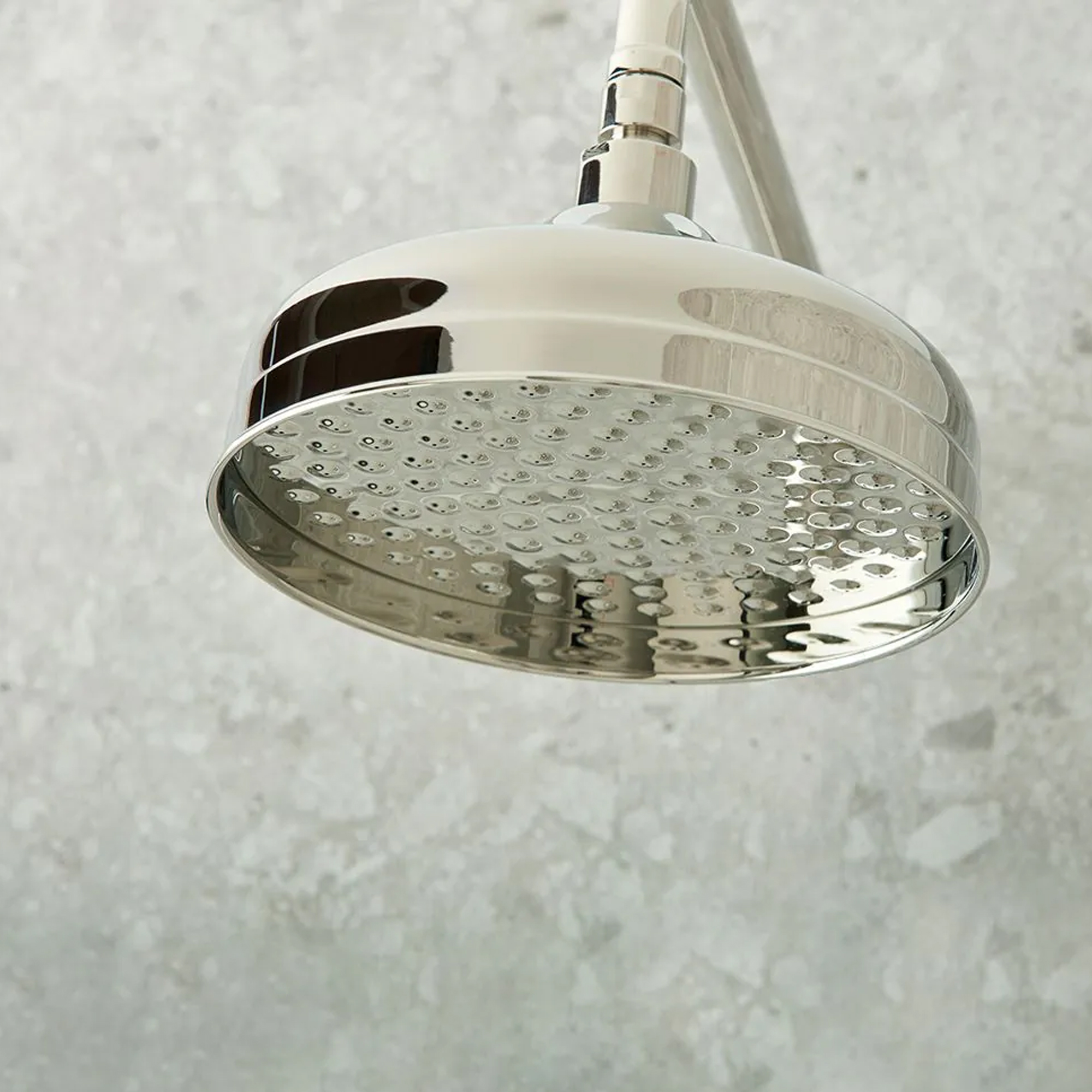 Booth & Co Axbridge Traditional Wall Mounted Round 200mm Shower Head & Arm