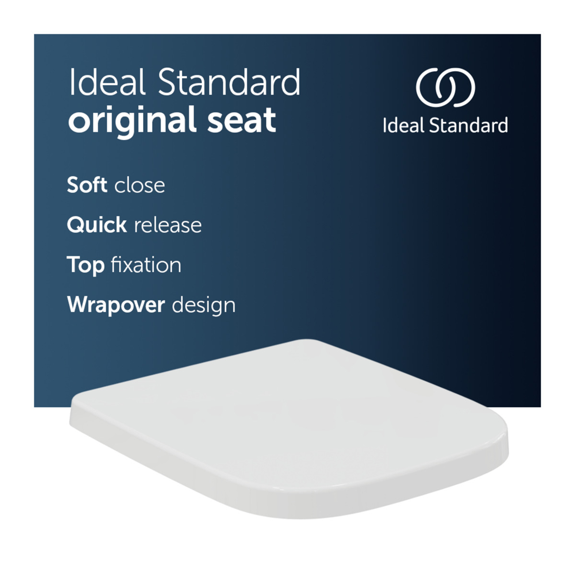Ideal Standard i.life A Wrap Over Soft Close Toilet Seat