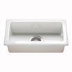 Butler & Rose Gourmet White Ceramic Rectangular 0.5 Bowl Kitchen Sink & Waste Kit - 250mm x 475mm