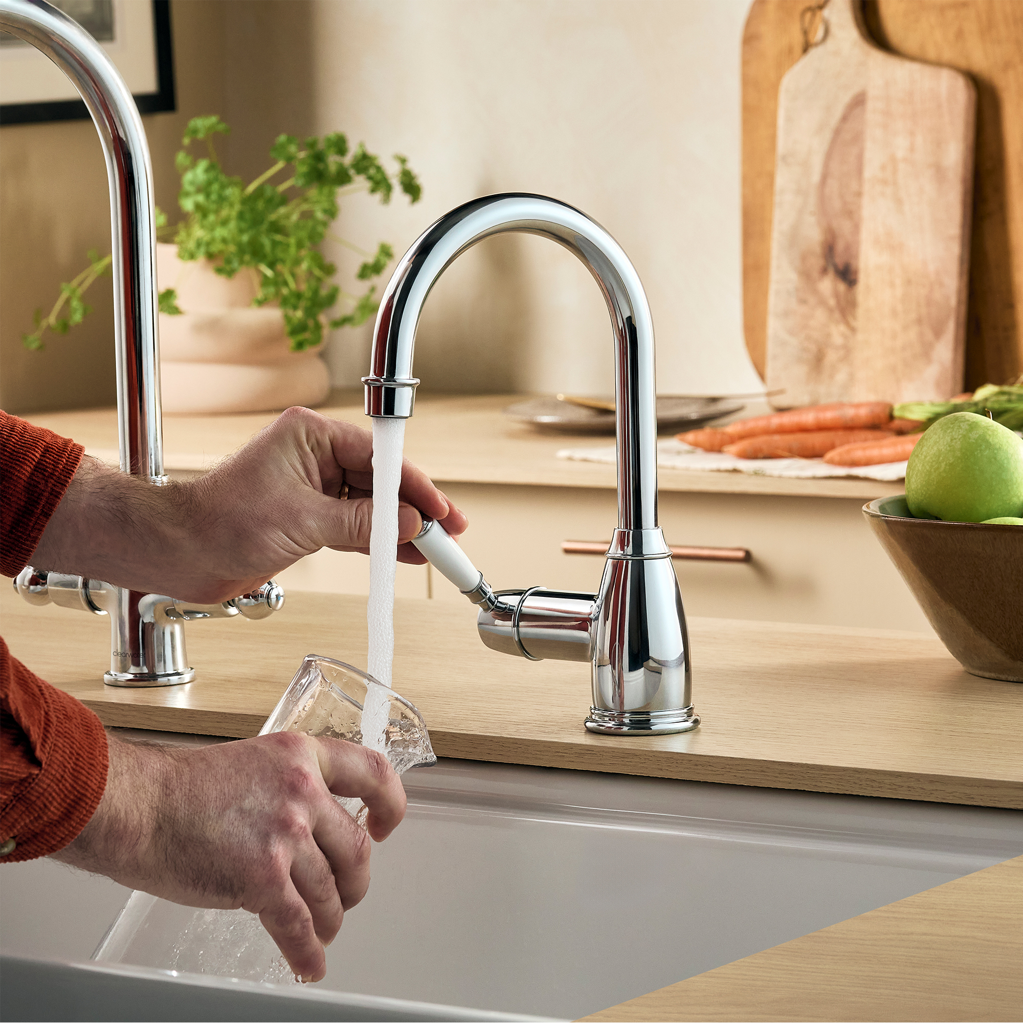 Clearwater Longdon Filtered Cold & Instant Boiling Water Tap With Boiler & Filter Cartridge