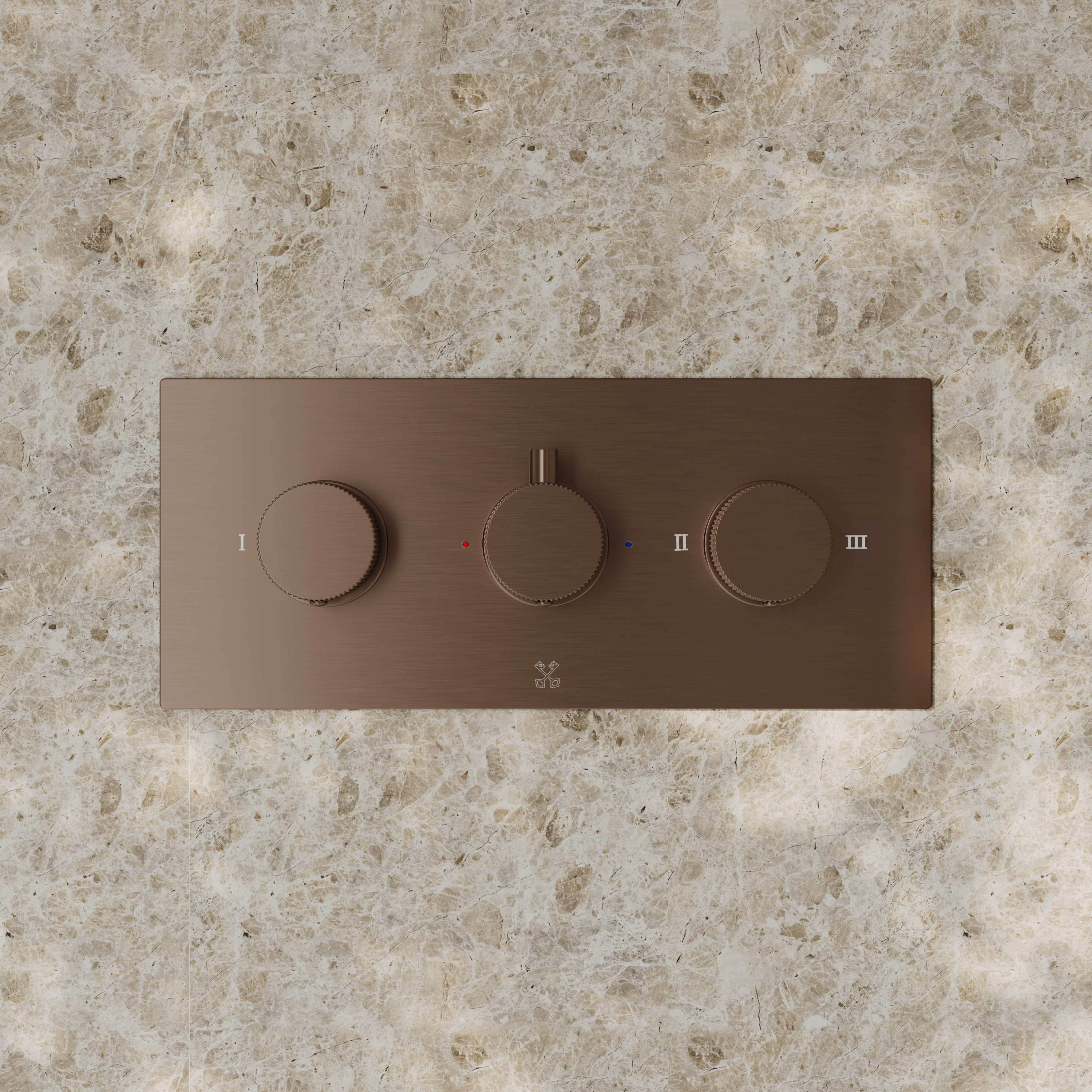 Core 3 Outlet Landscape Thermostatic Concealed Shower Valve