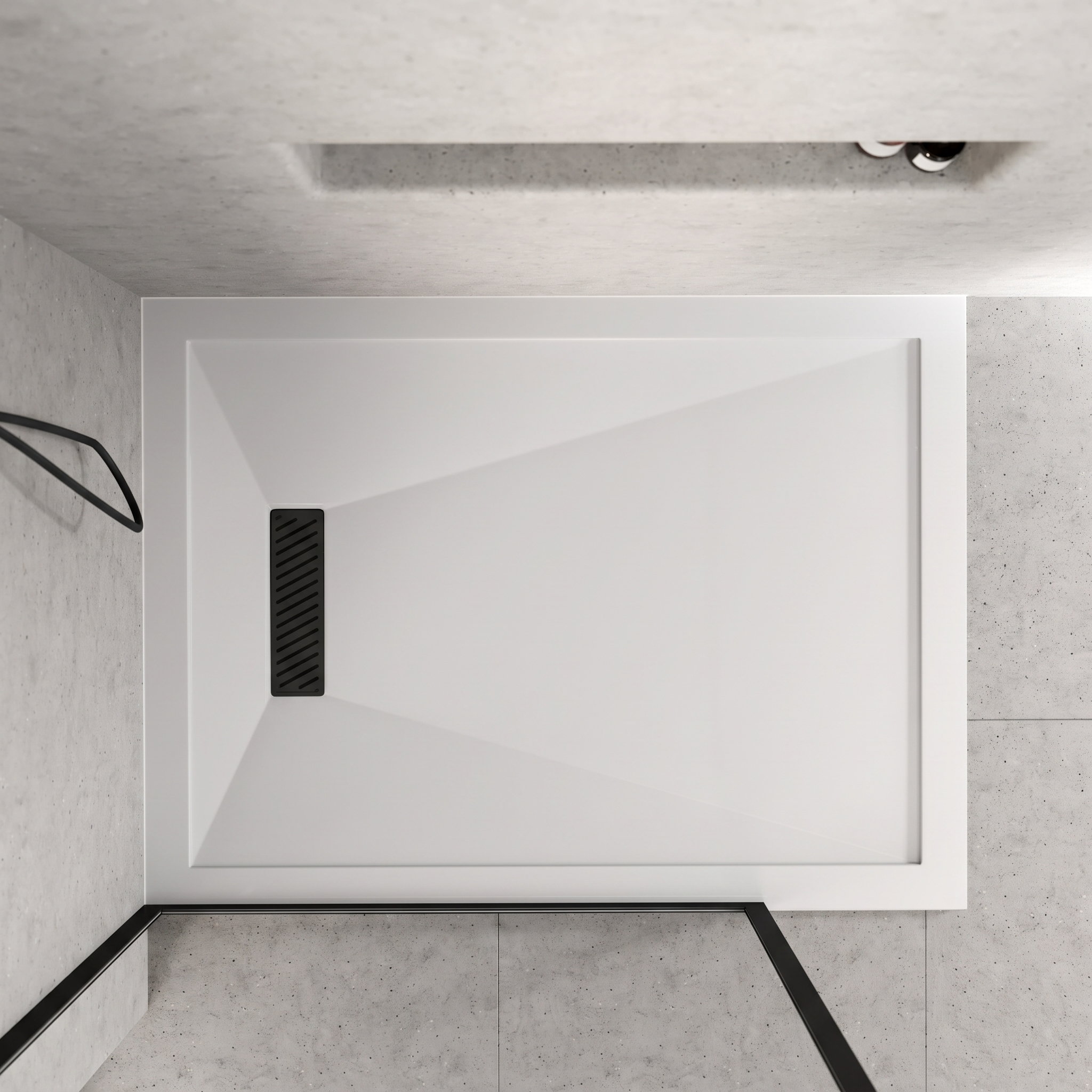 Harbour Linear 25mm Luxury Stone Rectangular Shower Tray - 9 Sizes