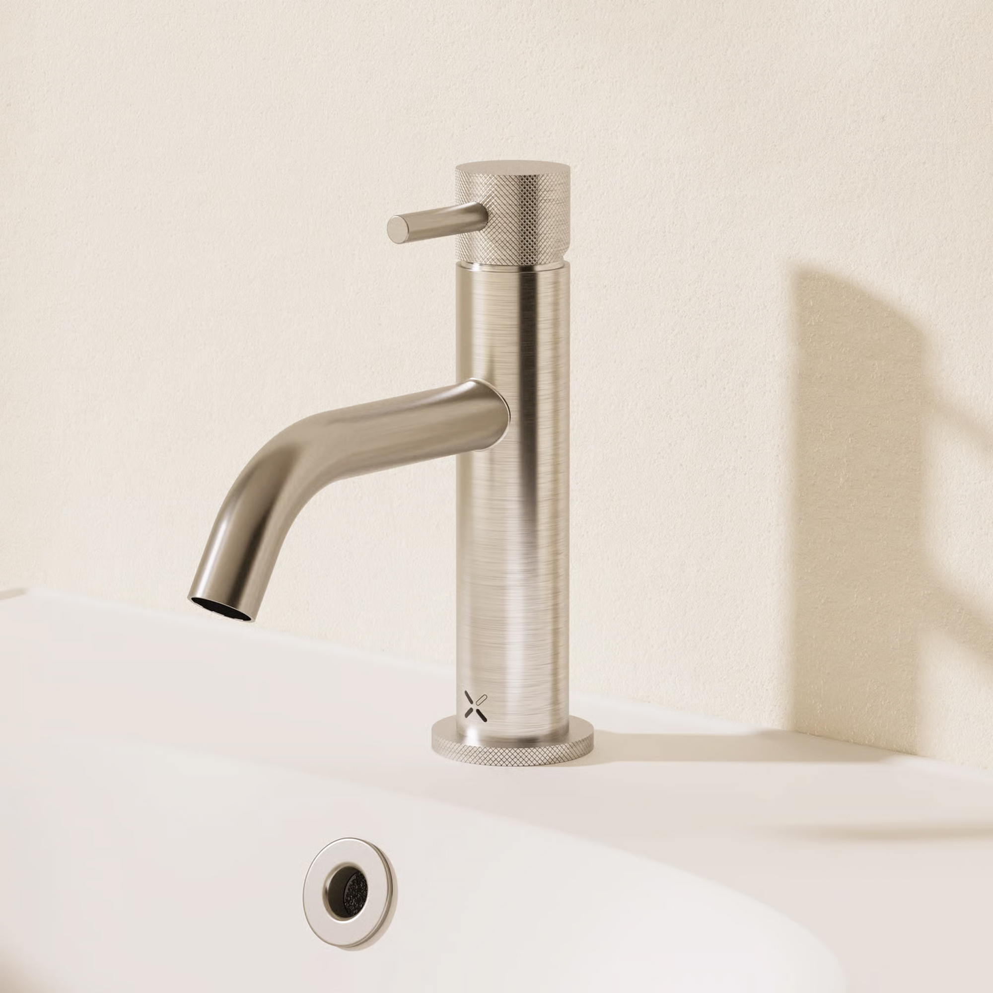 Crosswater MPRO Basin Mixer Tap with Knurled Detailing