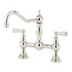 Perrin & Rowe Provence 2 Hole Bridge Sink Mixer with Lever Handles - Gold
