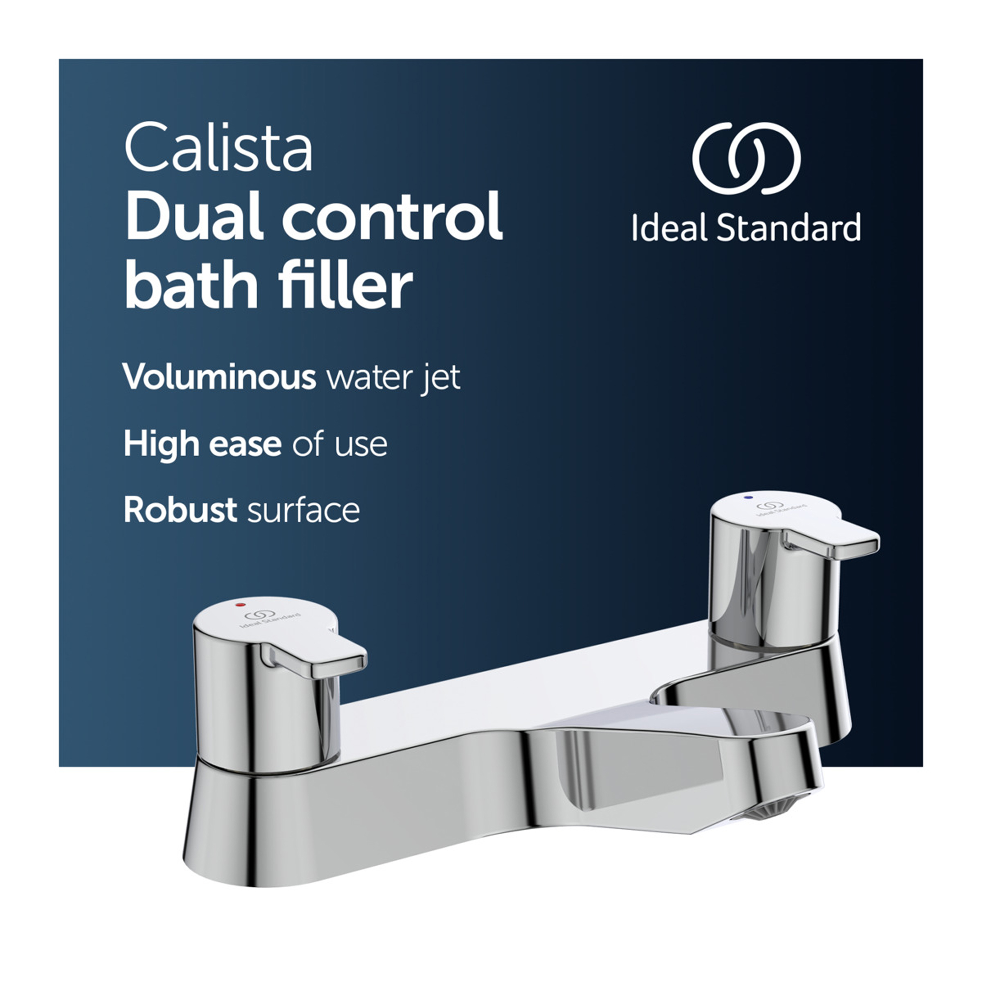 Ideal Standard Calista Deck Mounted Bath Filler
