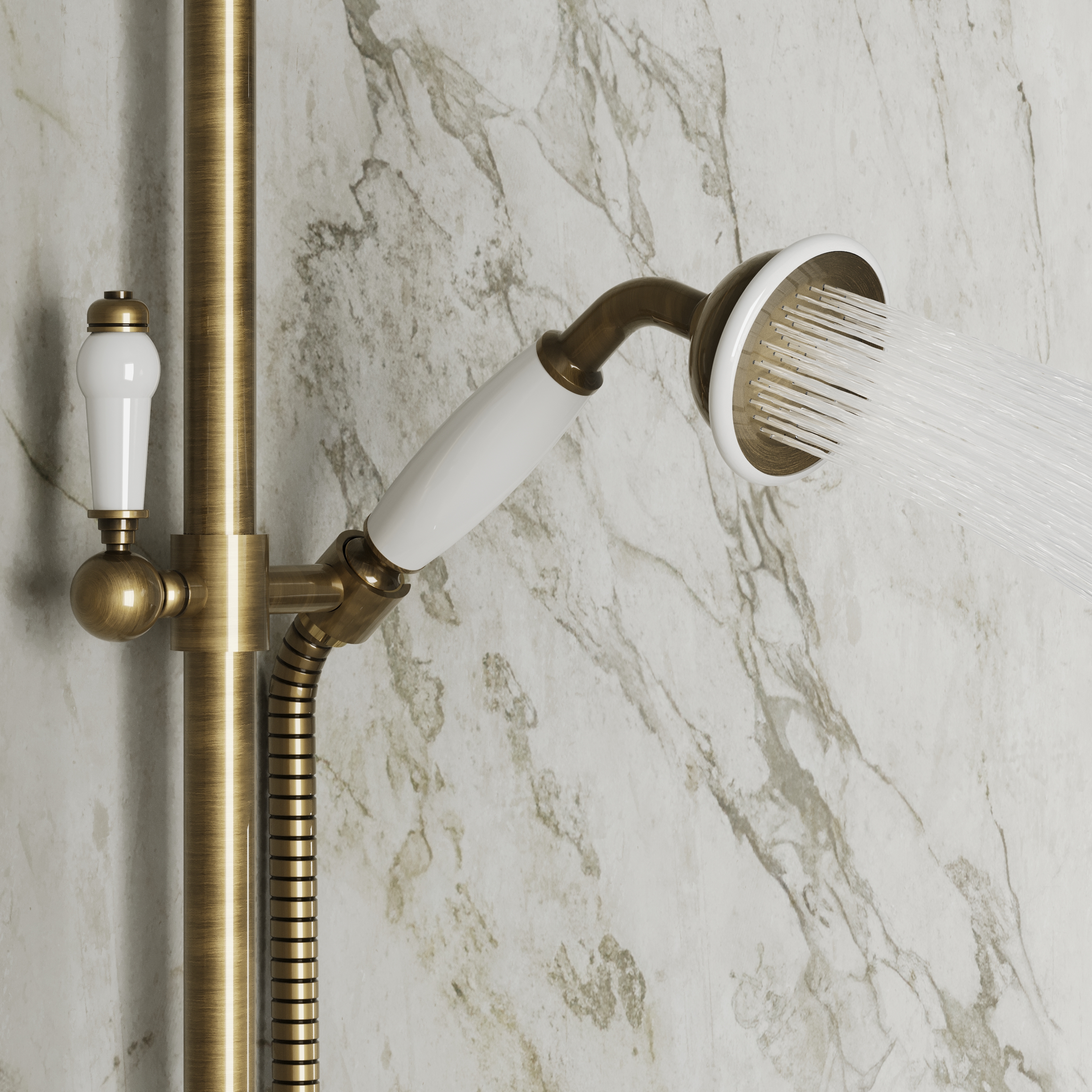 Butler & Rose Eliza Traditional 2 Outlet Exposed Shower Kit