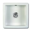Shaws Classic Square White Ceramic Single Bowl Undermount or Inset Kitchen Sink - 460mm