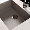 Reginox Quadra 105 Cream Granite Composite Single Bowl Undermount Kitchen Sink & Waste Kit - 540 x 440mm