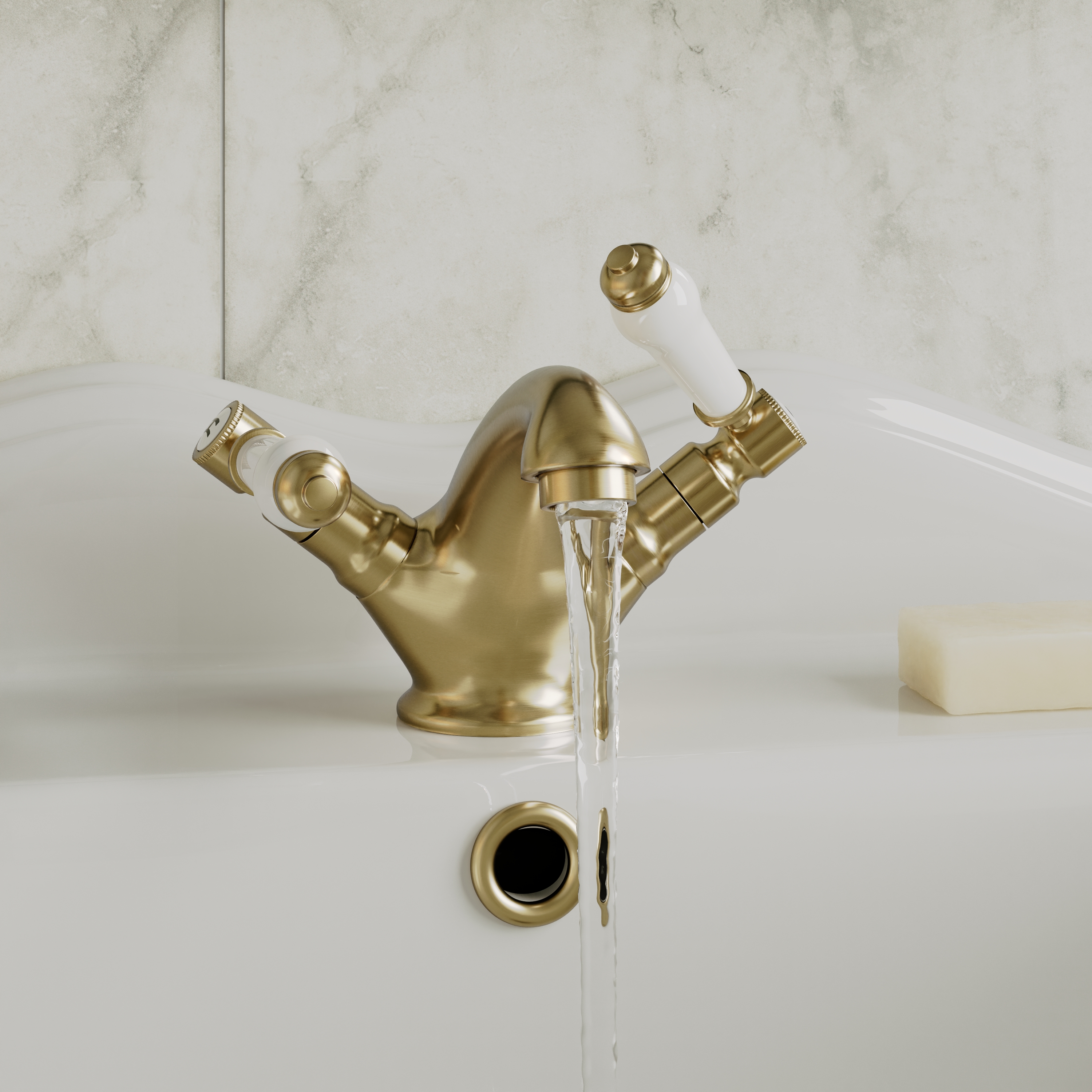 Butler & Rose Eliza Lever Mono Basin Mixer Tap & Waste