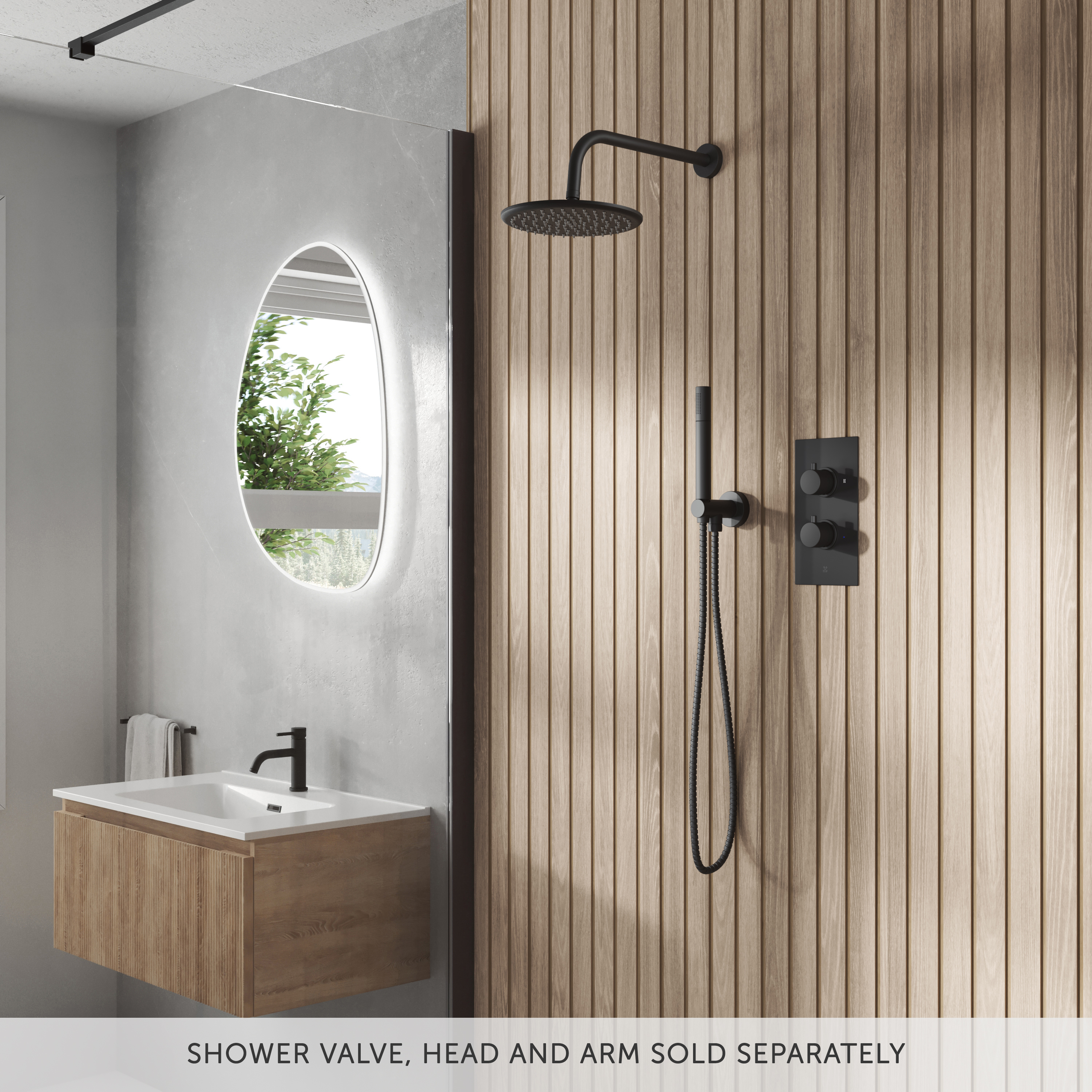 Core Shower Handset, Hose & Wall Outlet