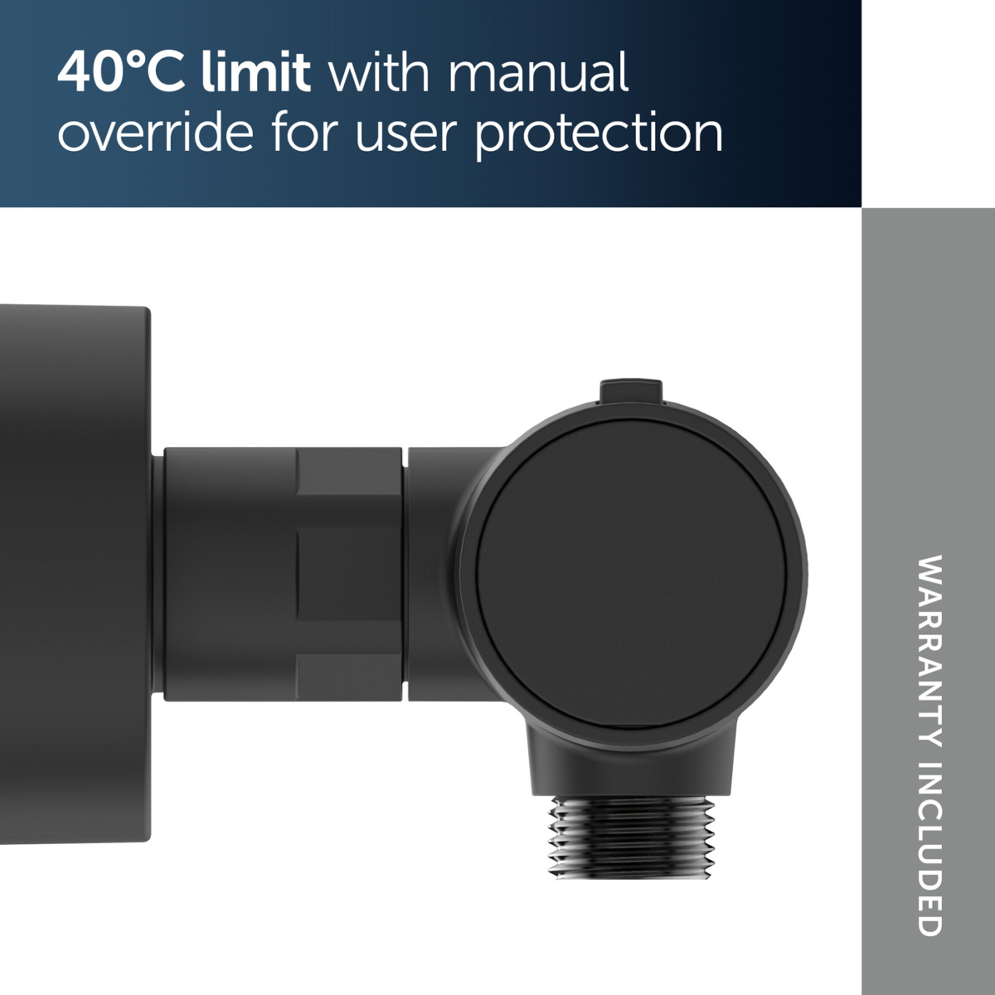 Ideal Standard Ceratherm Alu+ Exposed Thermostatic Bar Shower Valve
