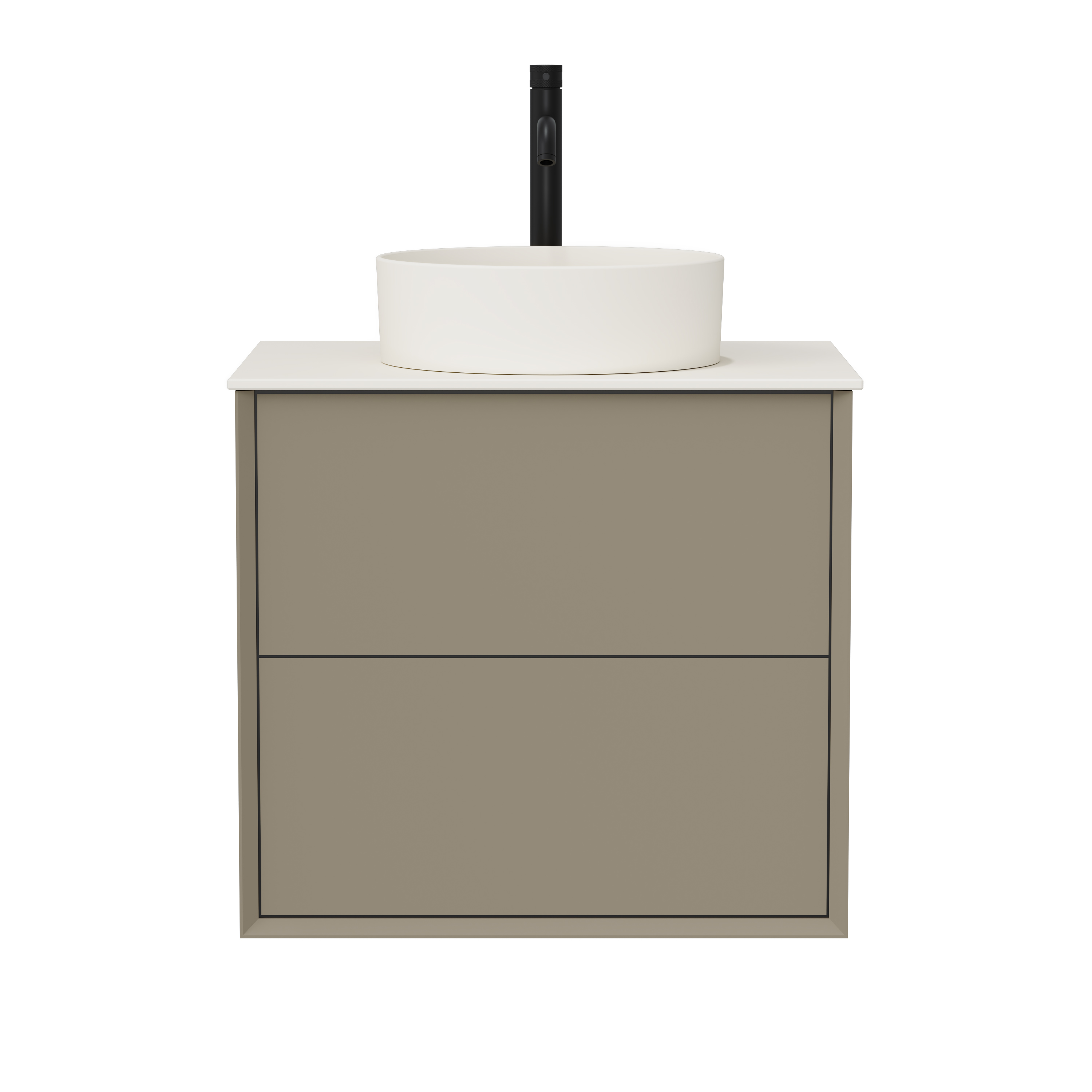 Oslo 600mm Wall Mounted Vanity Unit & Sintered Stone Countertop