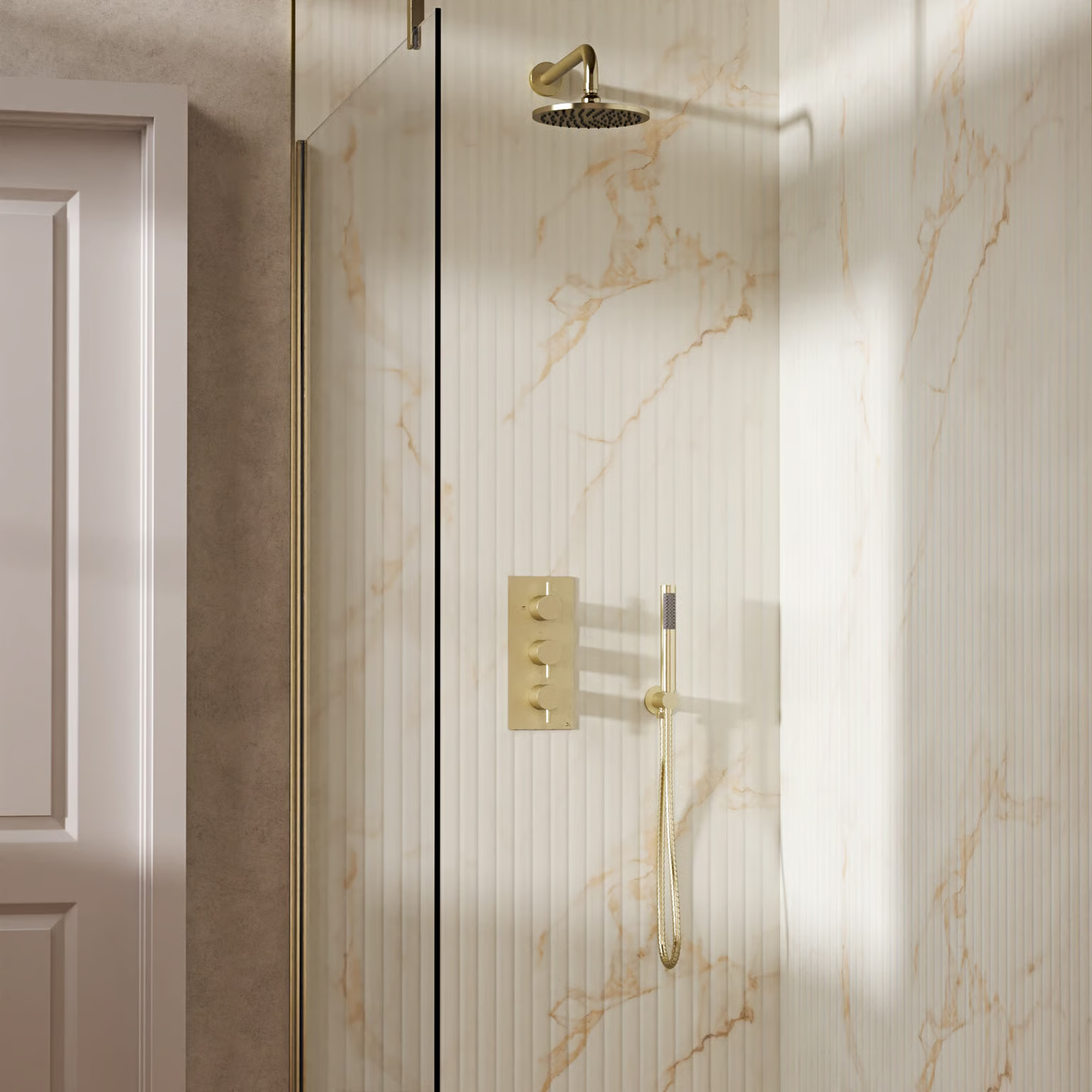 Crosswater MPRO 2 Outlet 3 Handle Shower Bundle