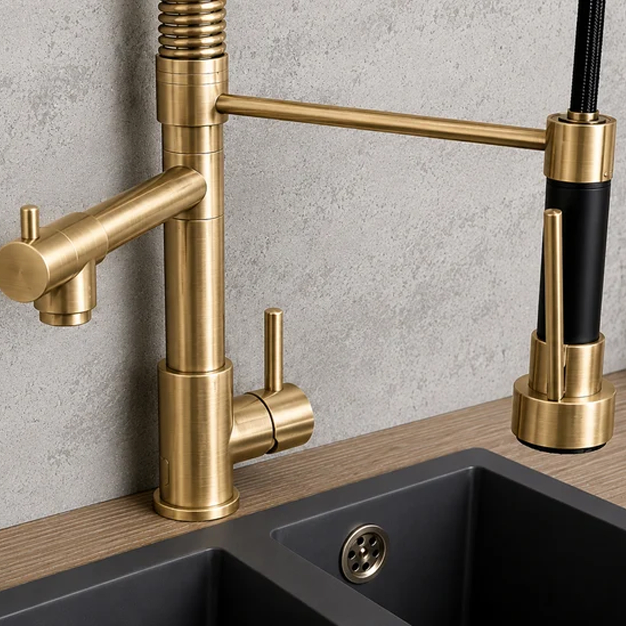Top-Fix Alto Multiuse Pull Out Mono Kitchen Mixer Tap