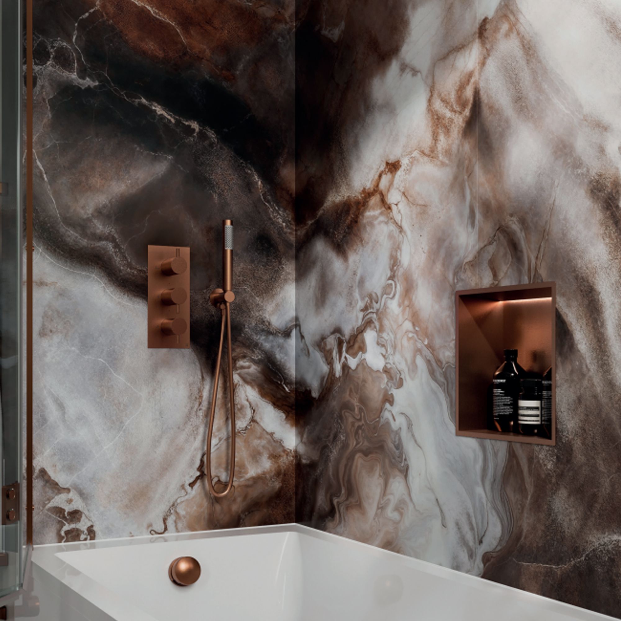 Crosswater Earthy Dune Acrylic Bathroom Wall Panel