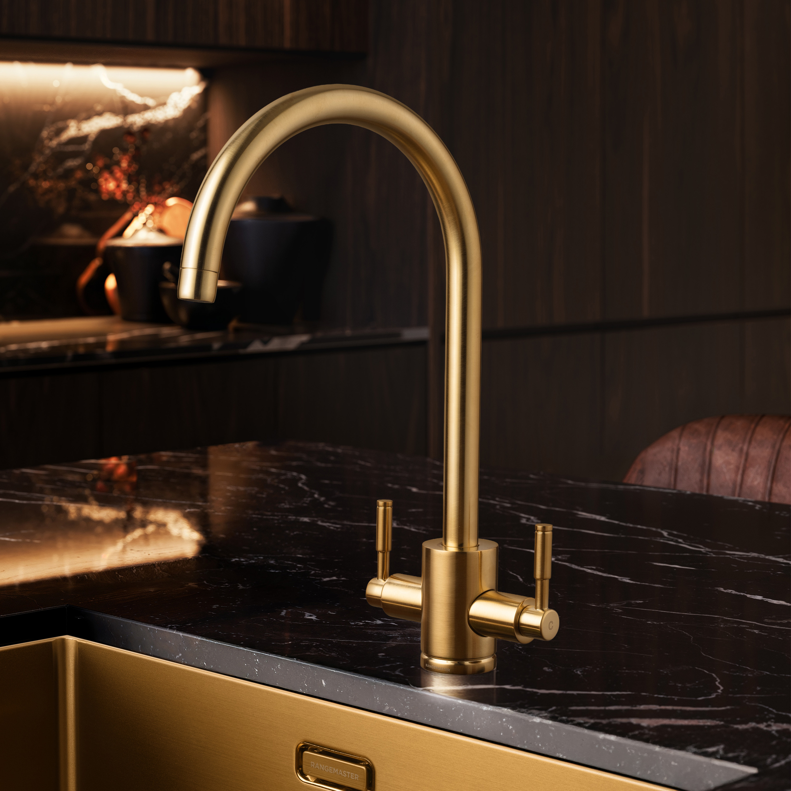 Rangemaster Spectra Dual Lever Mono Kitchen Mixer Tap
