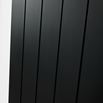 Brenton Ash Flat Panel Vertical Aluminium Radiator - Textured Matt Anthracite - 1200 x 280mm