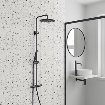 Core Exposed Thermostatic Rigid Riser Shower Kit | Tap Warehouse
