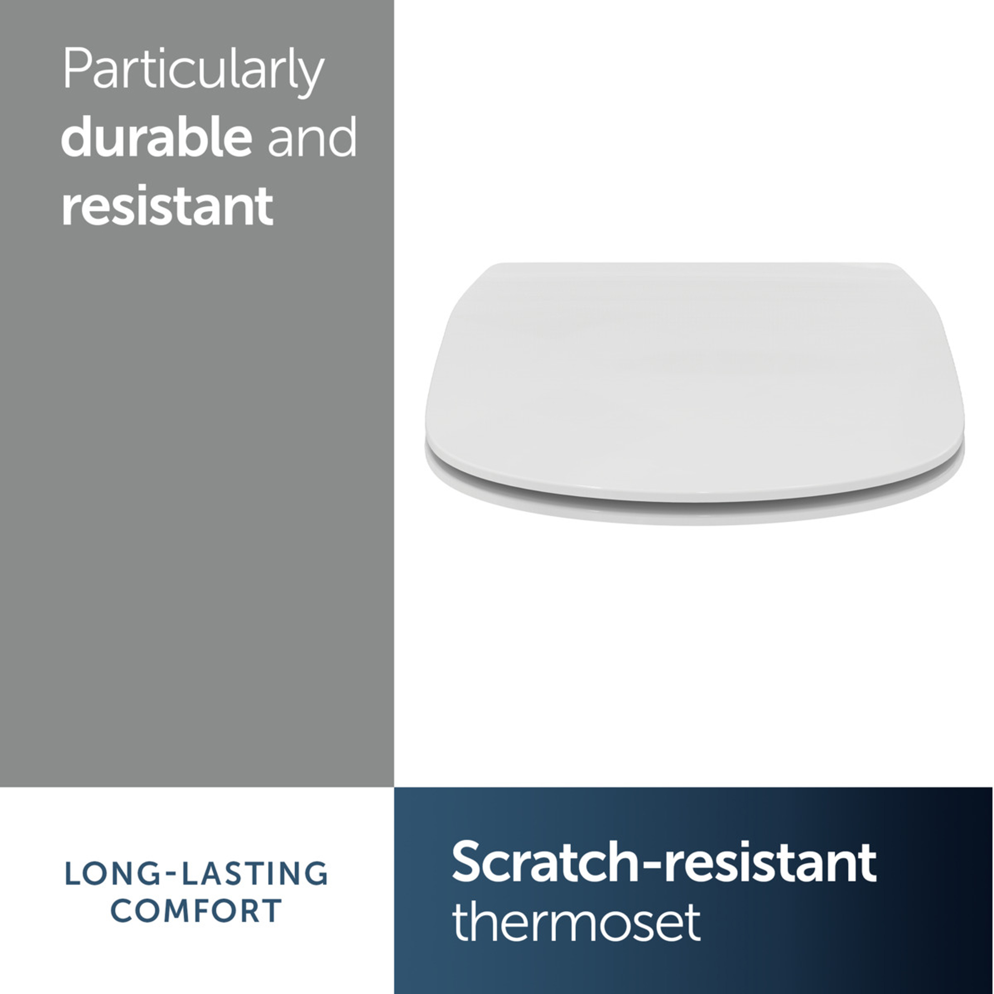 Ideal Standard Tesi Wafer Thin Soft Close Toilet Seat with Quick Release Hinges