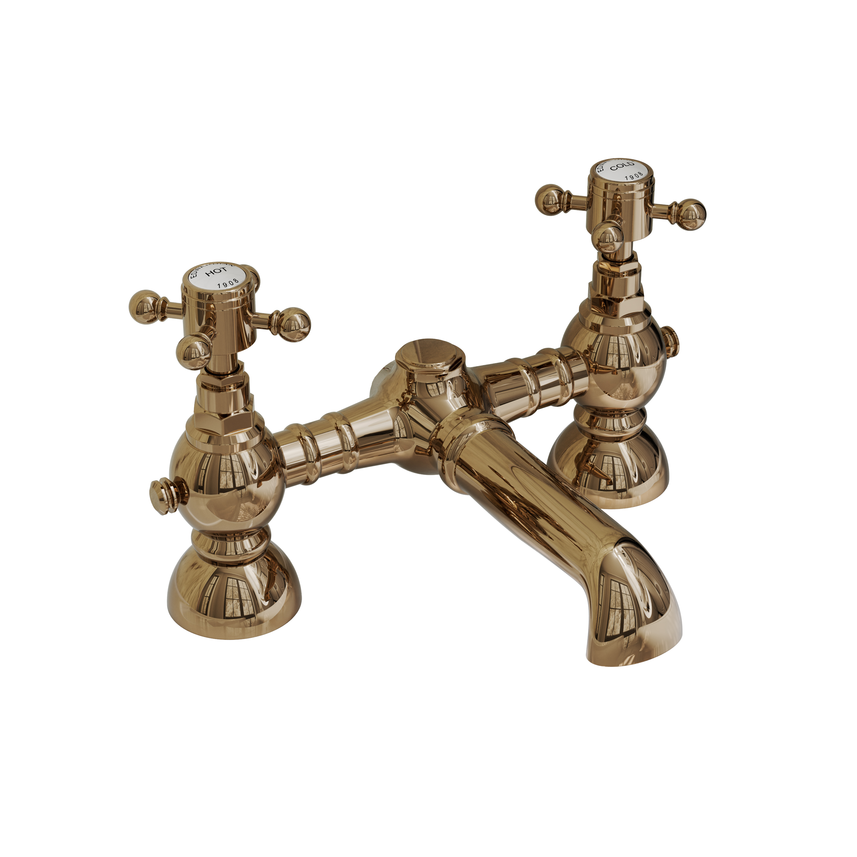 Butler & Rose Eliza Crosshead Deck Mounted Bath Filler Tap