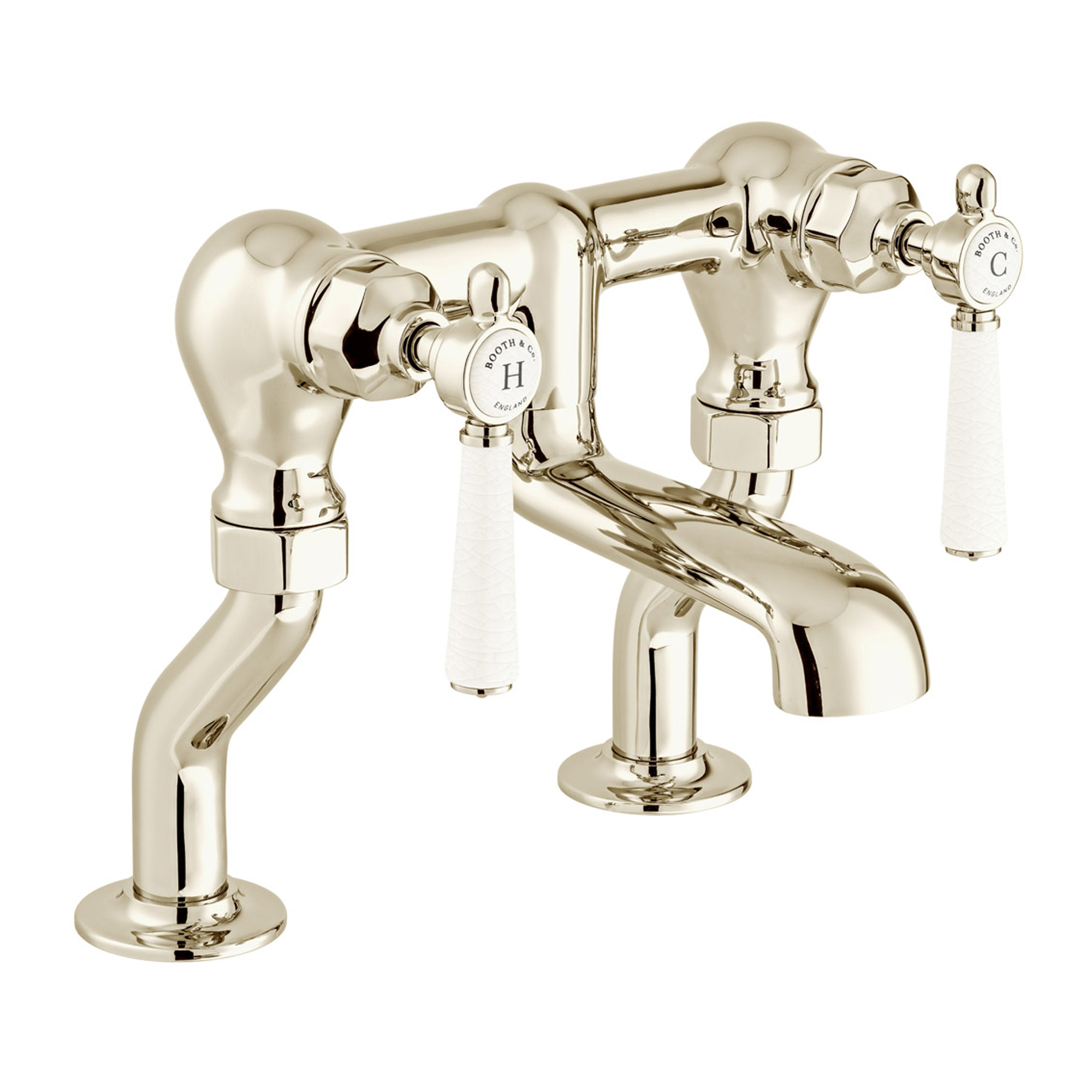 Booth & Co Axbridge Traditional Lever Deck Mounted Bath Filler Tap