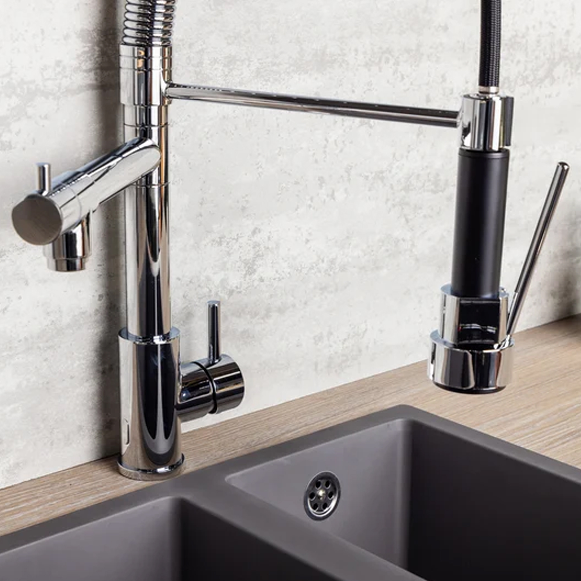 Top-Fix Alto Multiuse Pull Out Mono Kitchen Mixer Tap