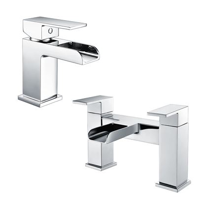 AIMADI Double Handle Wall Mounted Bathroom Faucet With Modern 3-Hole Brass Bathroom Basin Taps In Ma | New | $75.00 | Phoenix, Arizona