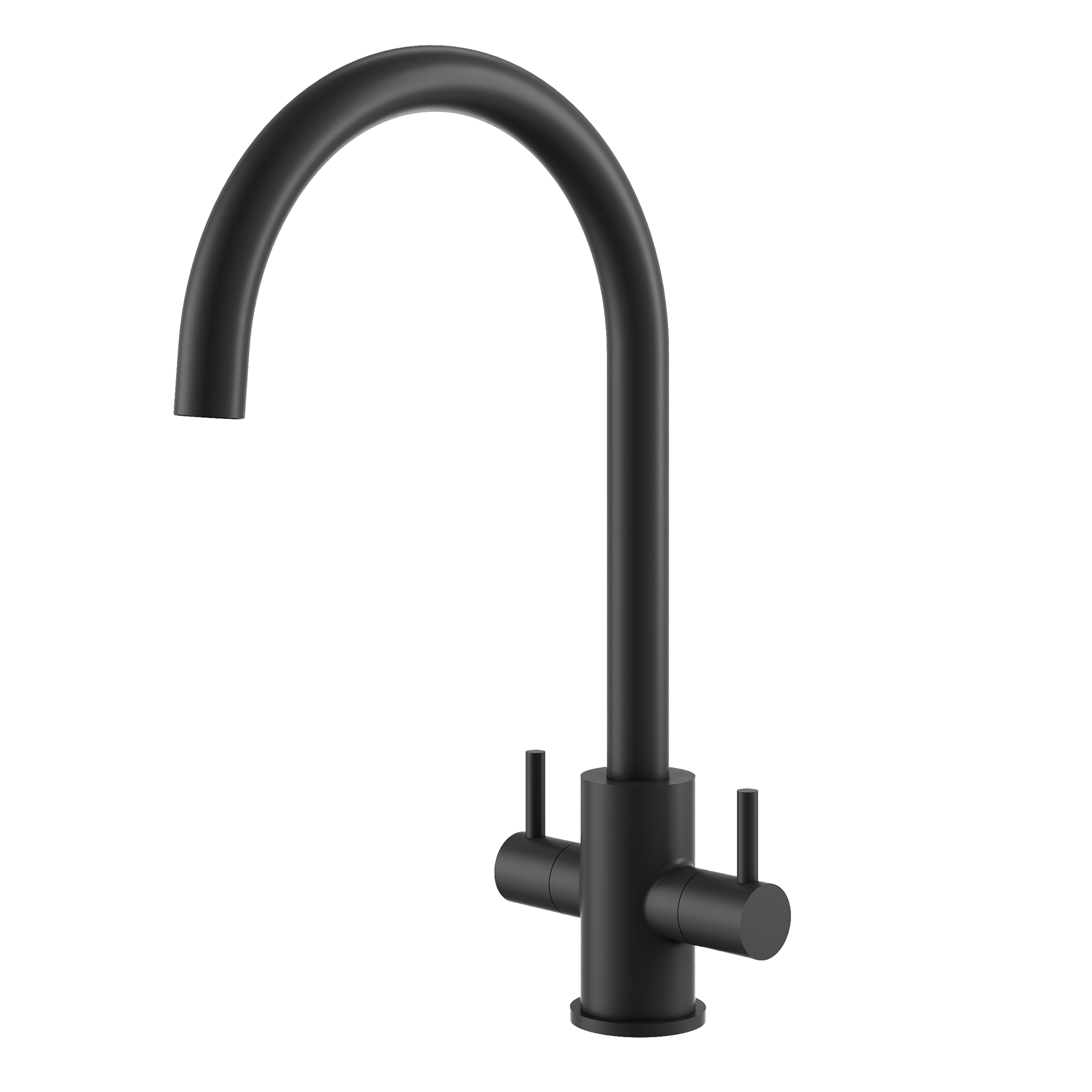 Clearwater Loreto Twin Lever Mono Kitchen Mixer Tap