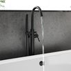 Harbour Clarity Matt Black Floorstanding Bath Shower Mixer & Shower Kit