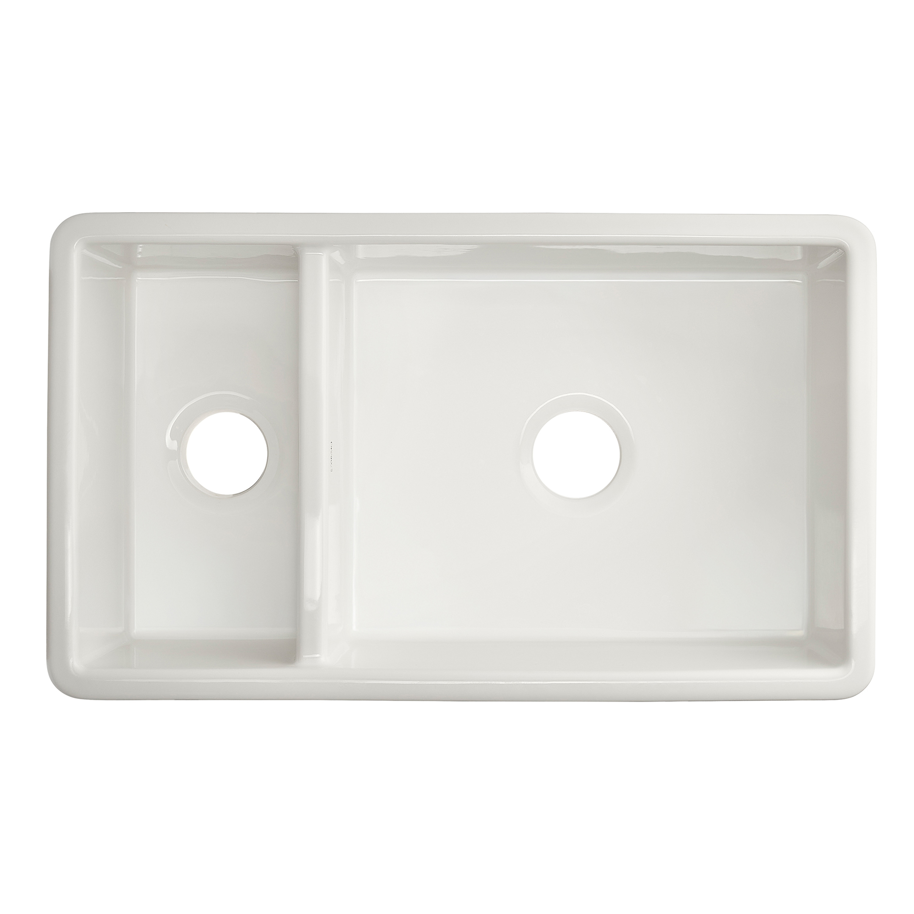 Thomas Denby Theocsbury 1.5 Bowl Fluted Ceramic Butler Kitchen Sink - 795 x 465mm