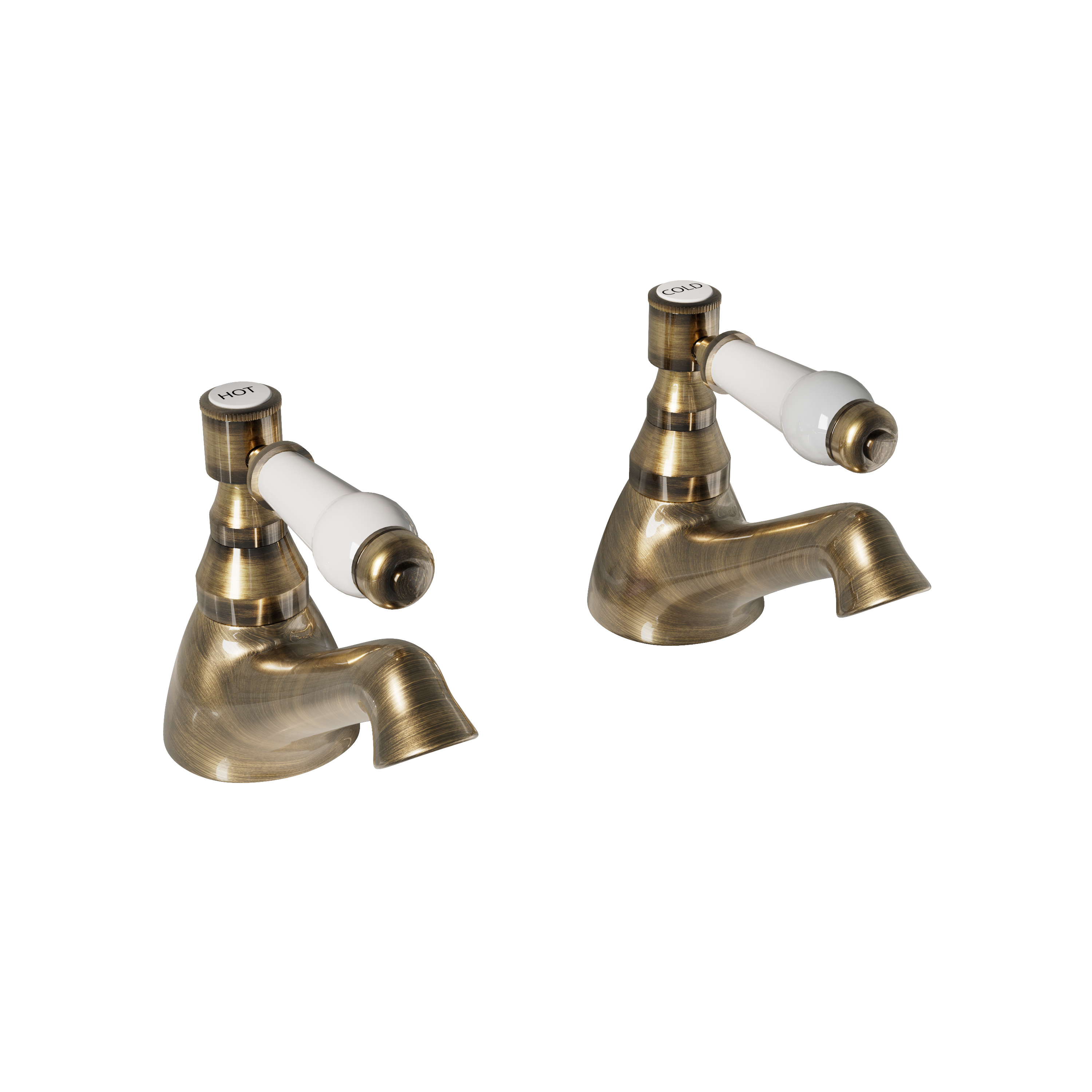 Butler & Rose Eliza Lever Bath Pillar Taps
