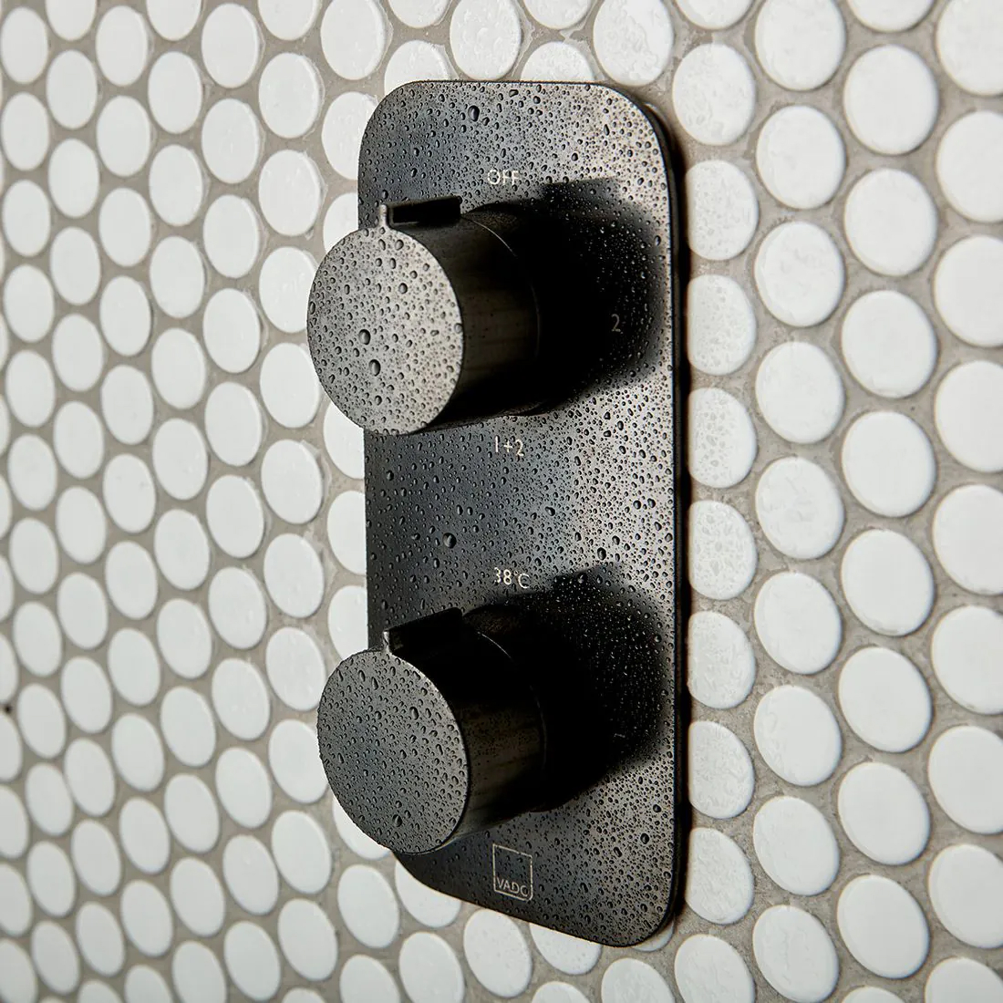 Vado Individual Tablet Altitude 2 Outlet Concealed Thermostatic Valve, Fixed Head & Shower Handset Kit