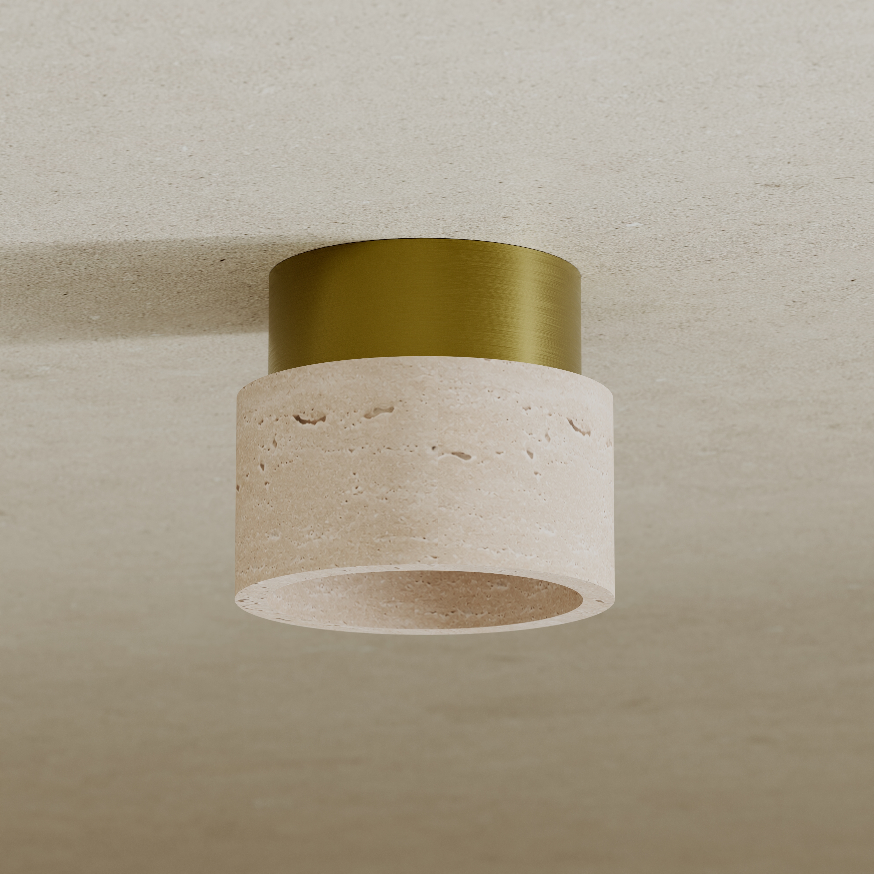 Drench Small Round Stone Ceiling Light