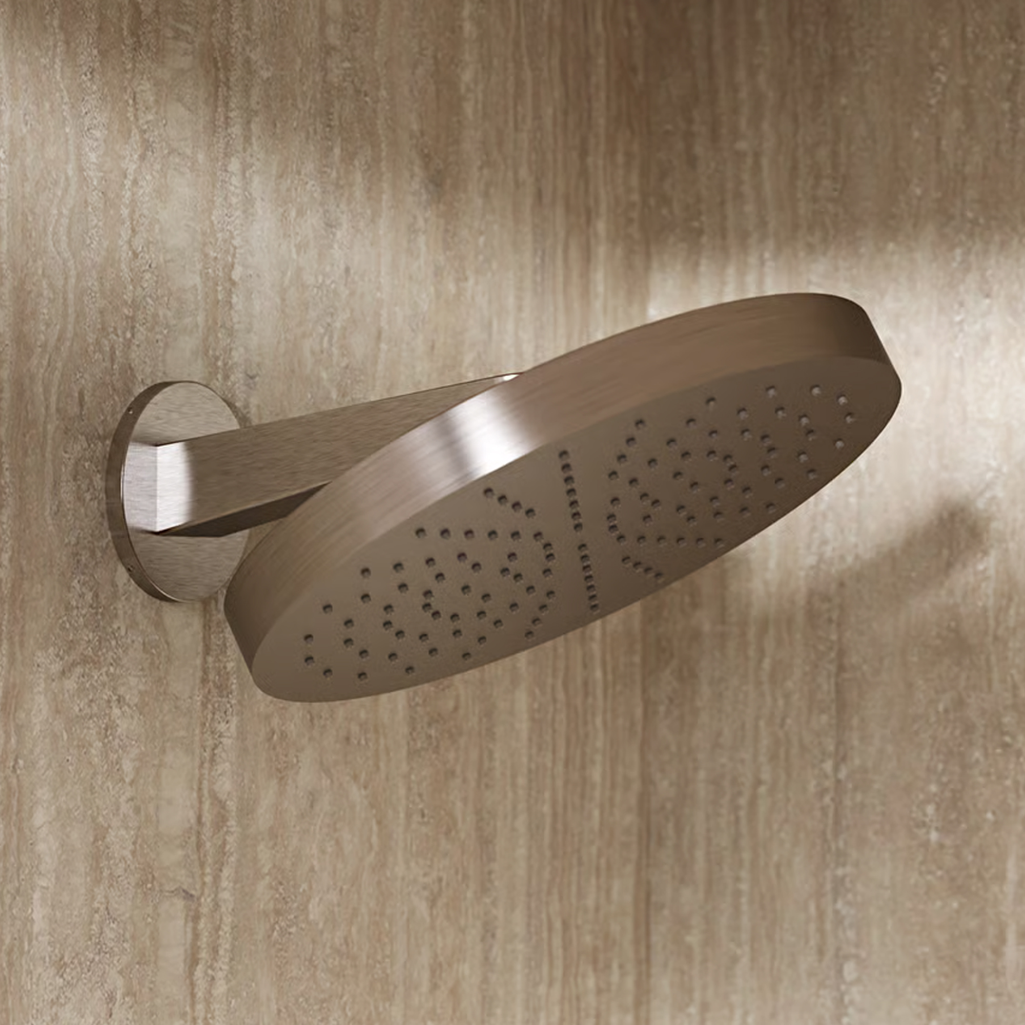 Crosswater Revive Stainless Steel Round Shower Head Wall Mounted