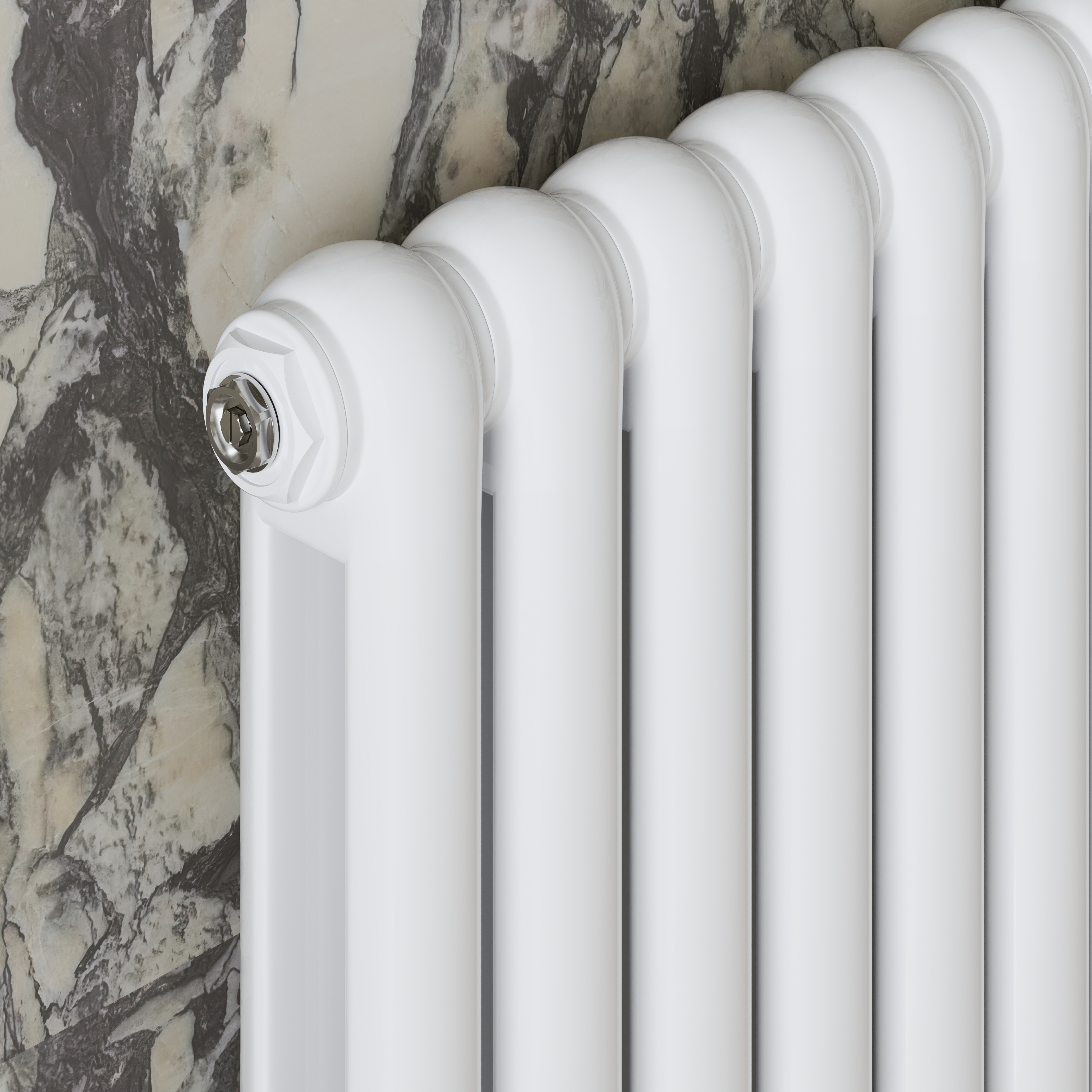 Toasty Mellow White Horizontal 2 Column Radiator