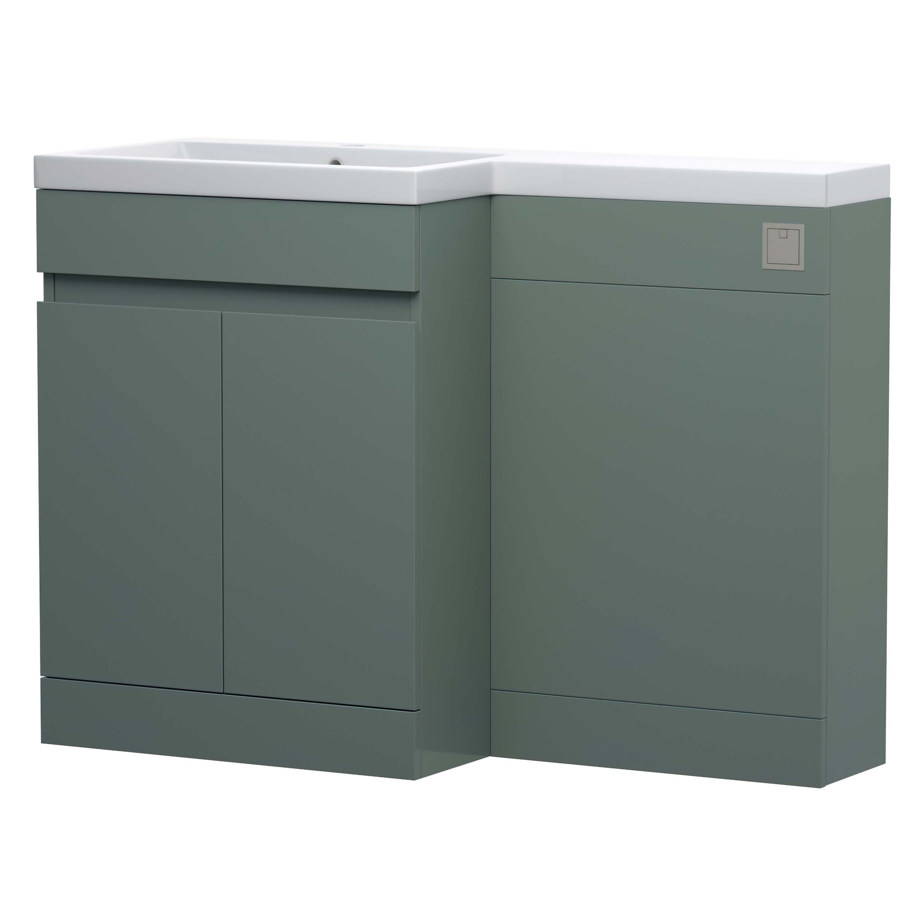 Dylan 1100mm Combination Basin & Toilet Unit - Green