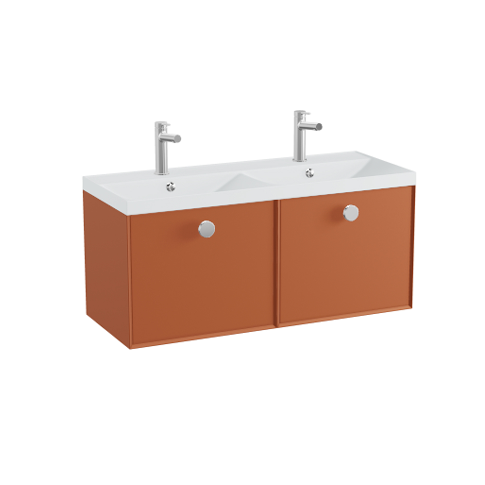 Vado Safari 1000mm Wall Hung Vanity Unit & Double Basin