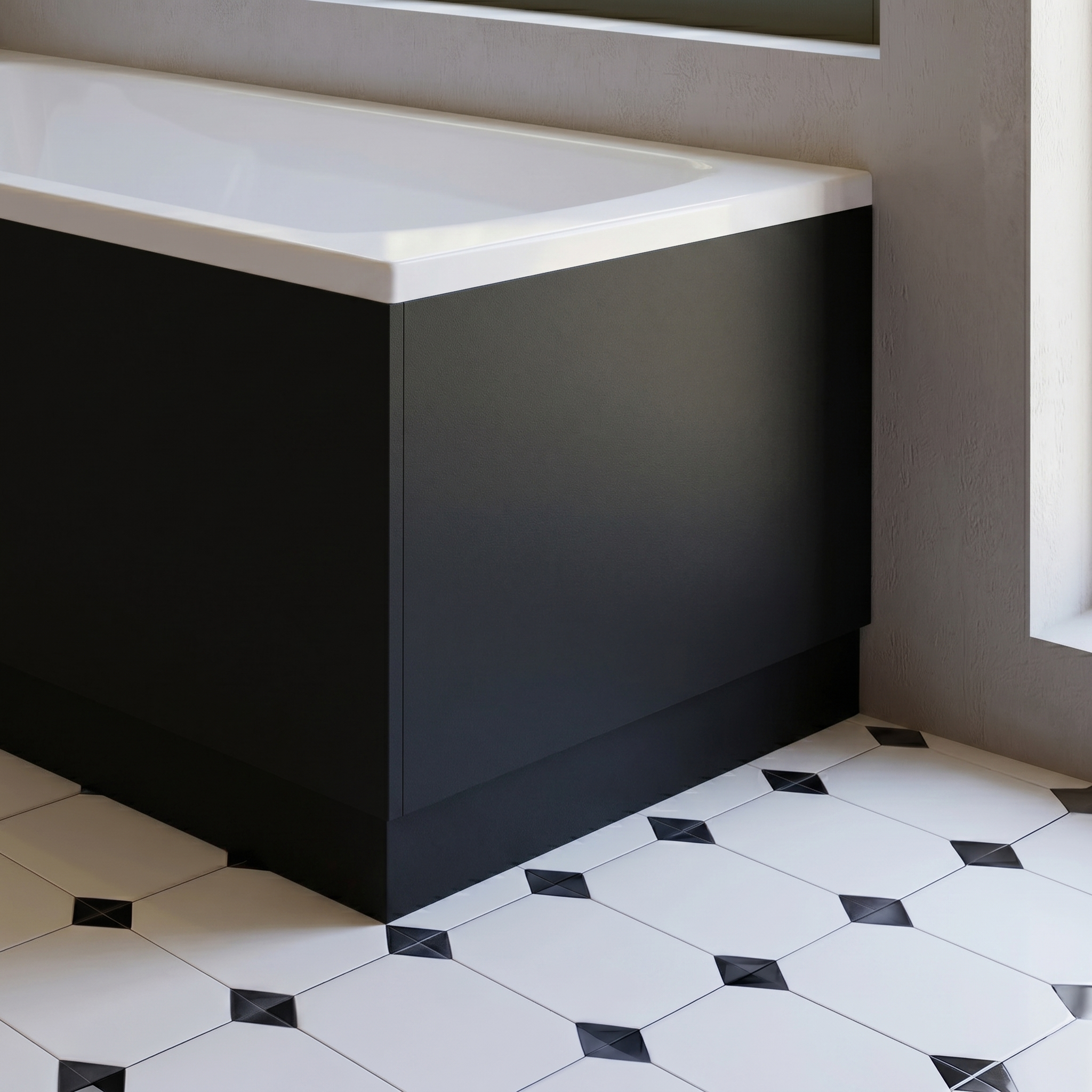 Erin 700mm L-Shaped Square End Bath Panel