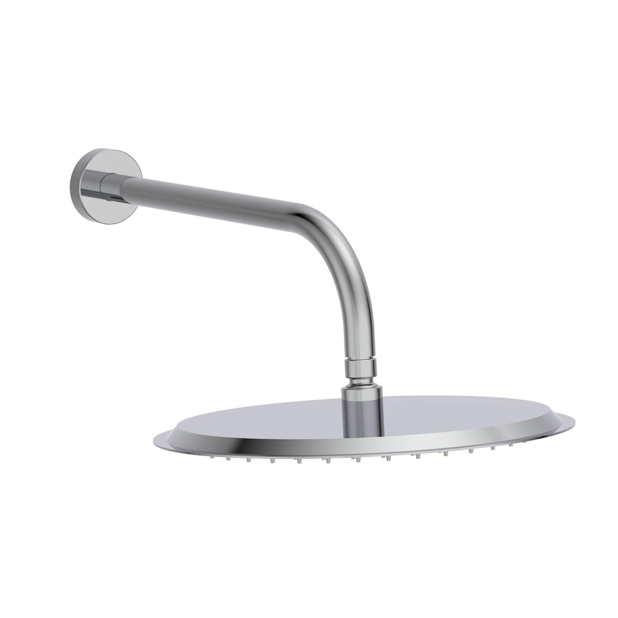 Core Round Shower Head with Wall Mounted Shower Arm