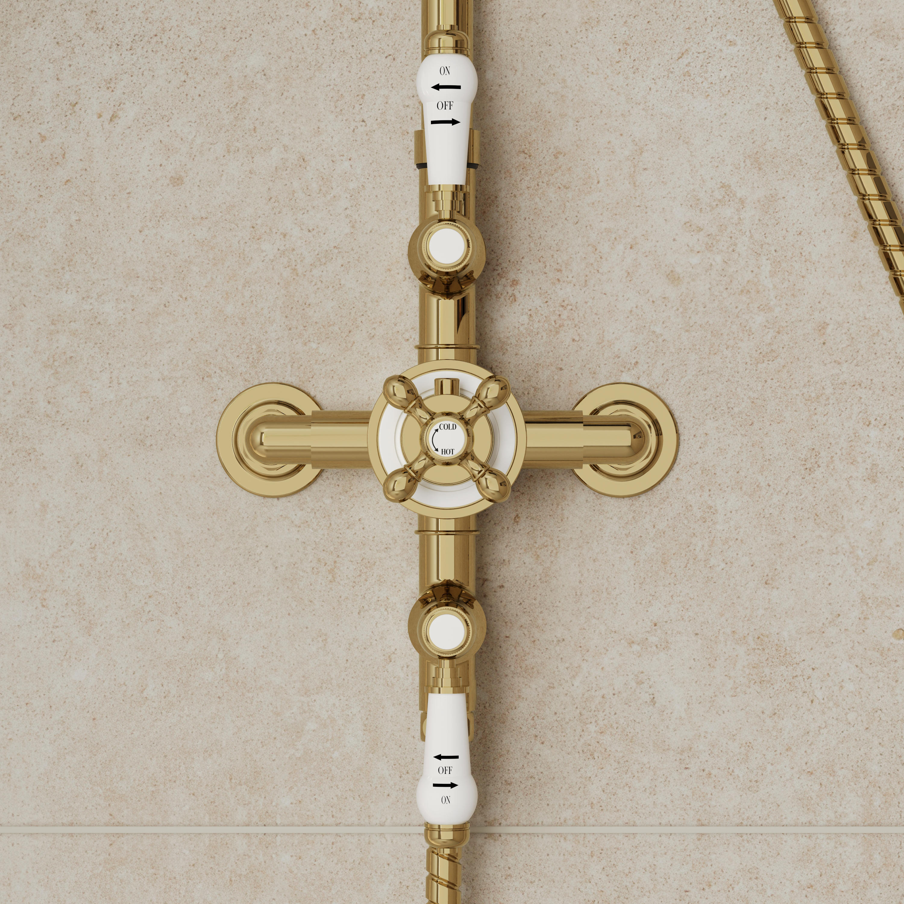 Butler & Rose Eliza Traditional 2 Outlet Exposed Shower Kit