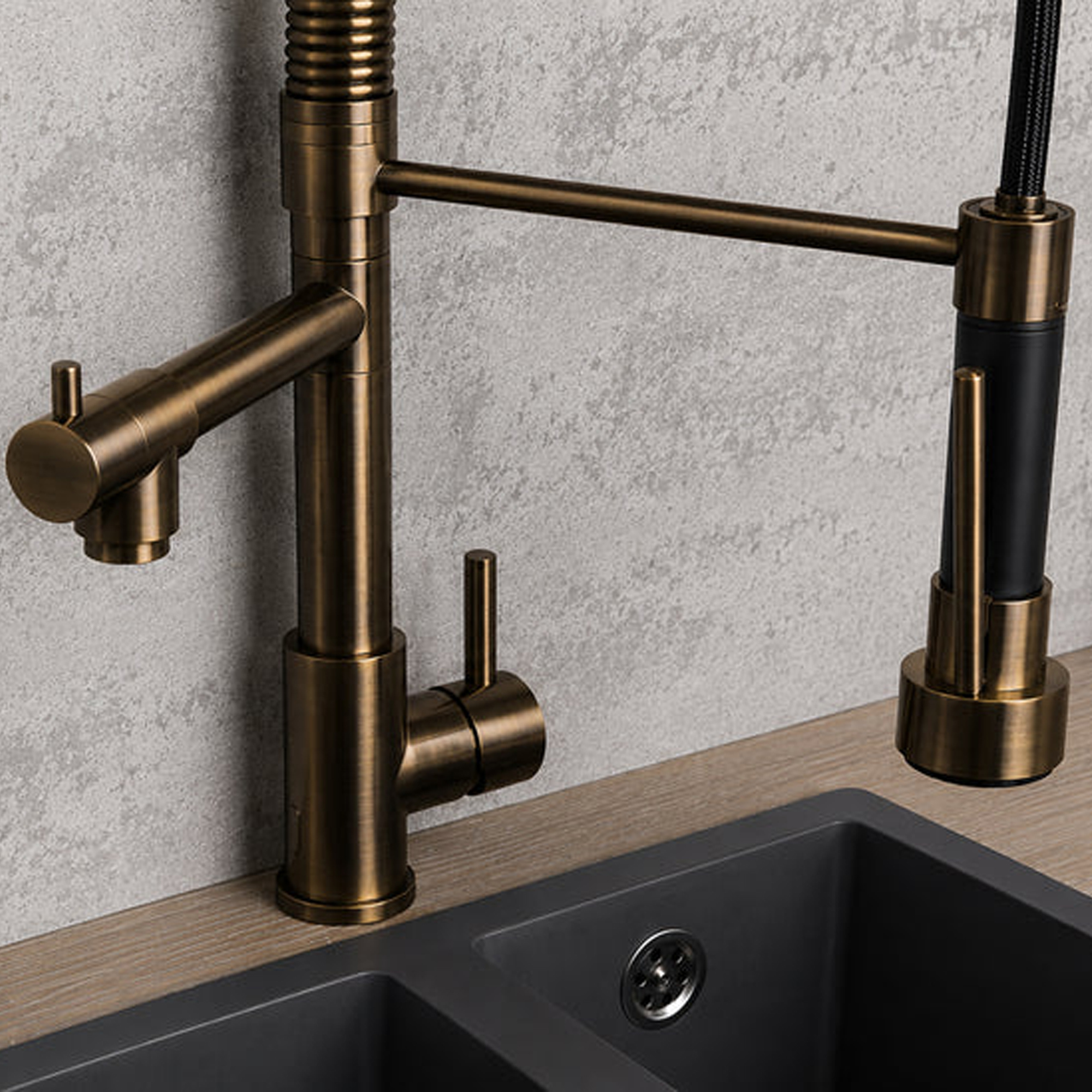 Top-Fix Alto Multiuse Pull Out Mono Kitchen Mixer Tap
