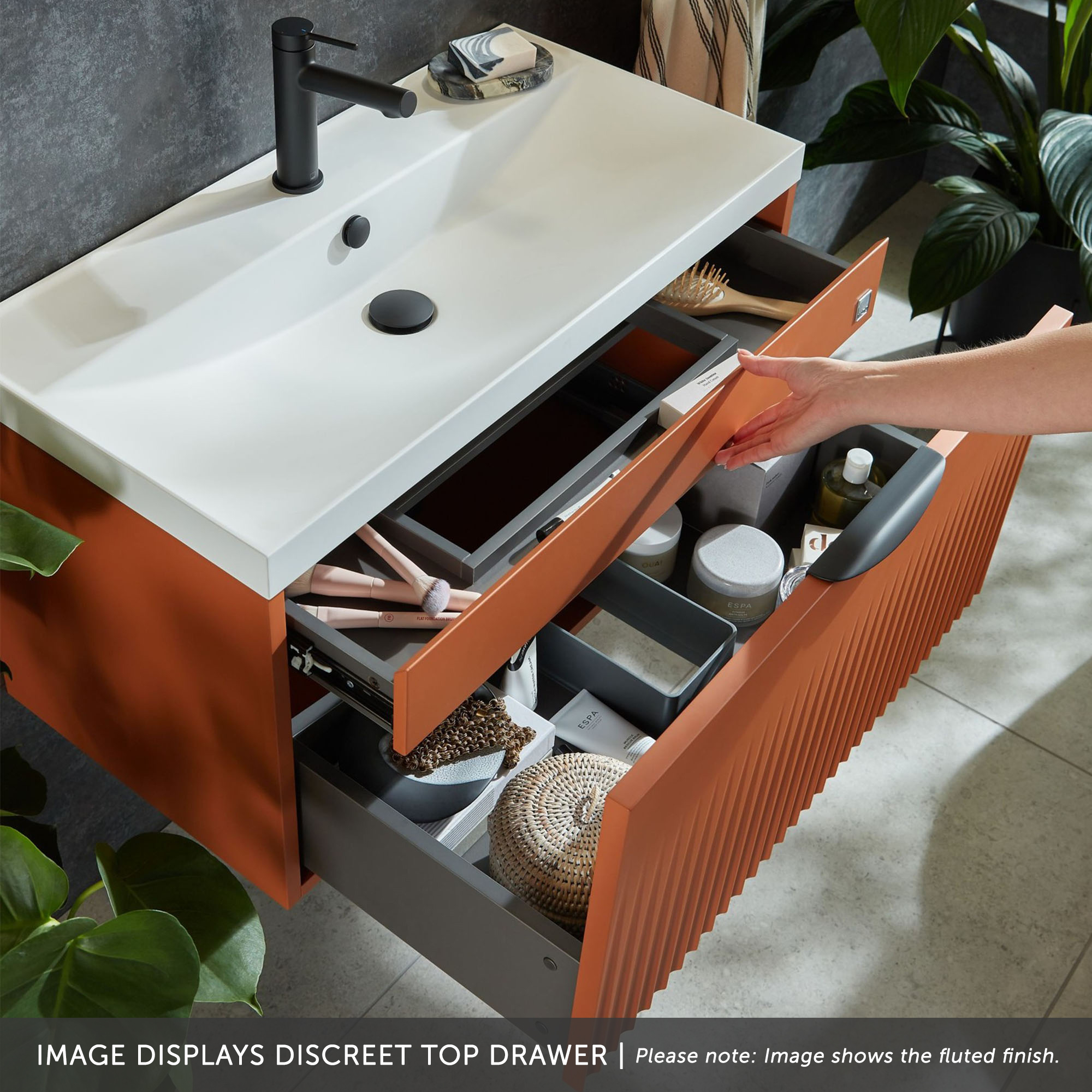 Vado Safari 1000mm Wall Hung Vanity Unit & Worktop