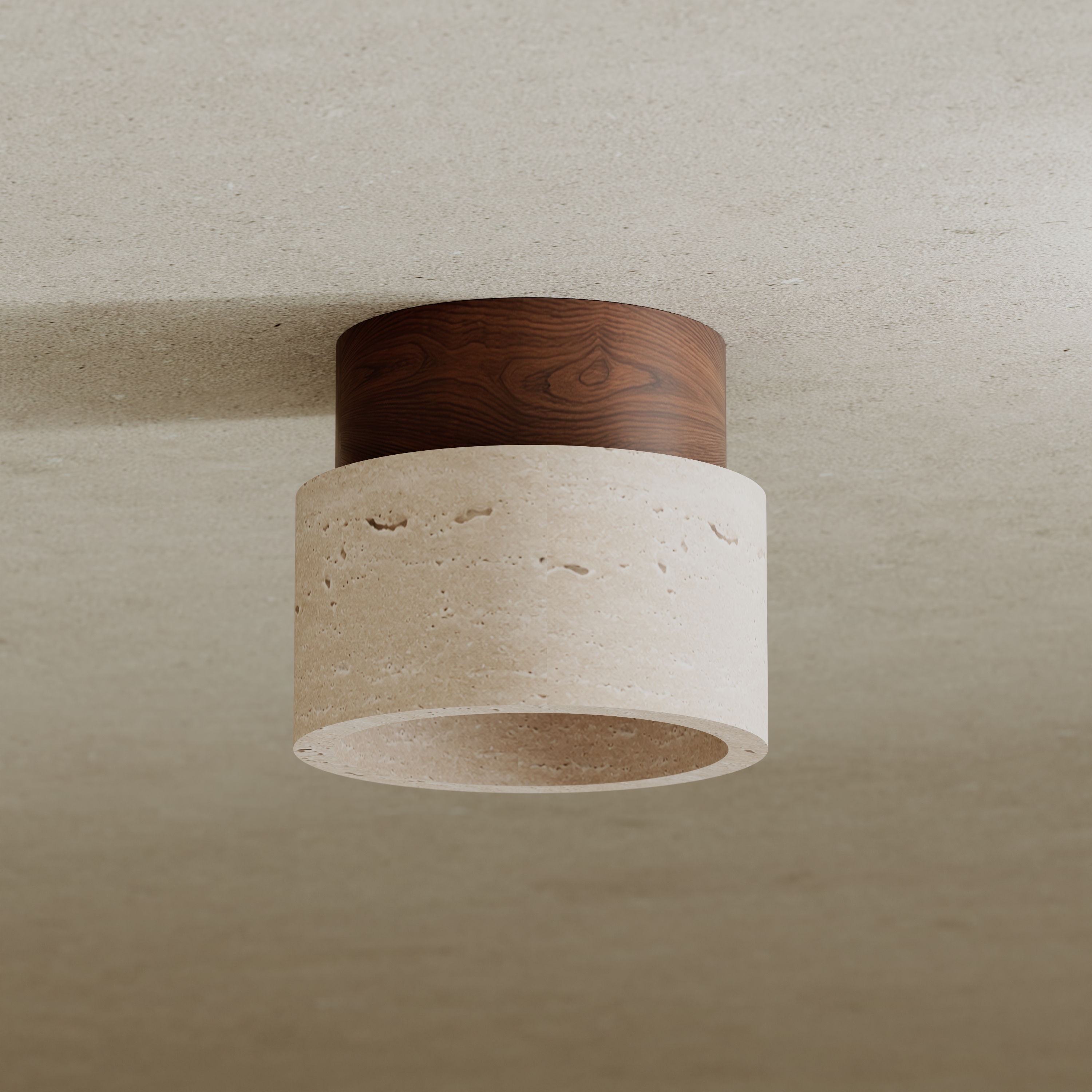 Drench Small Round Stone Ceiling Light