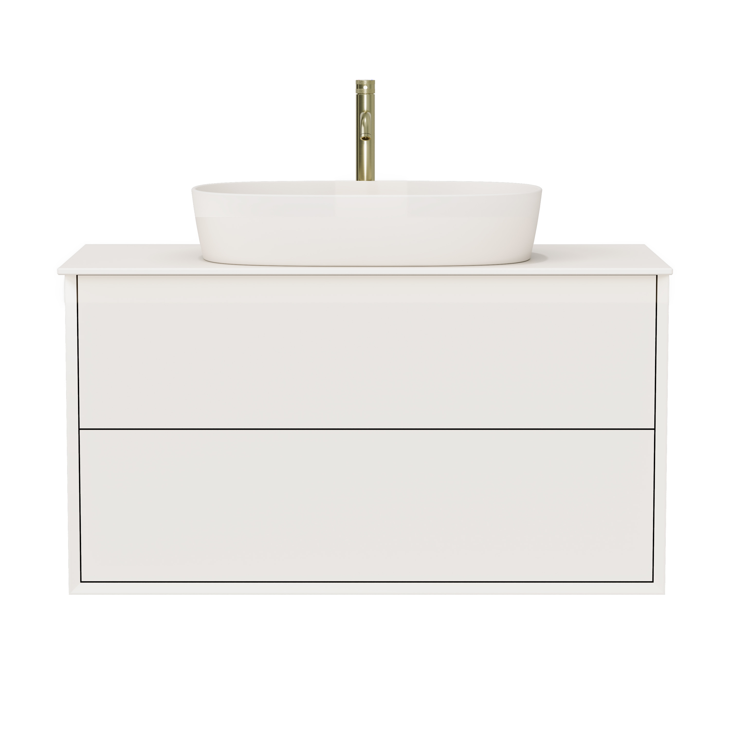 Oslo 1000mm Wall Mounted Vanity Unit & Sintered Stone Countertop